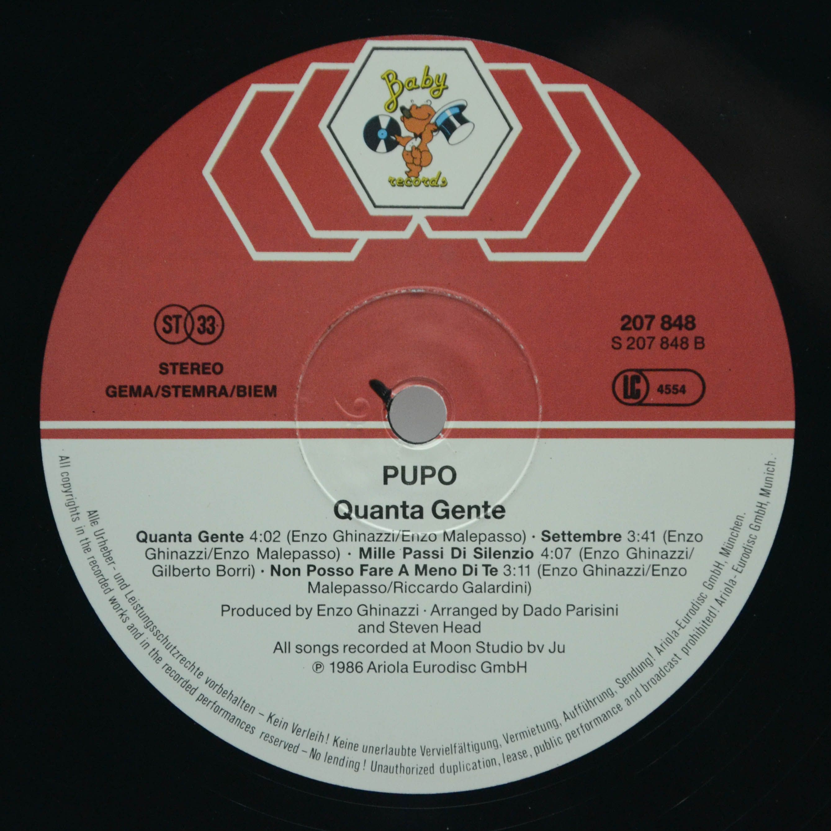 Pupo — Quanta Gente, 1986
