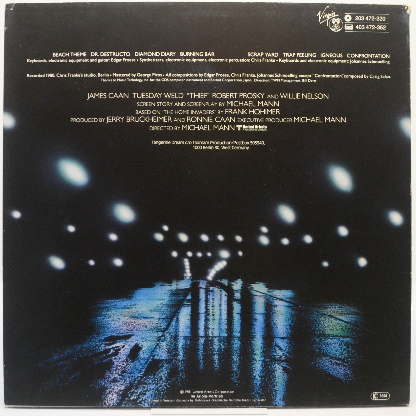 Tangerine Dream — Thief, 1981