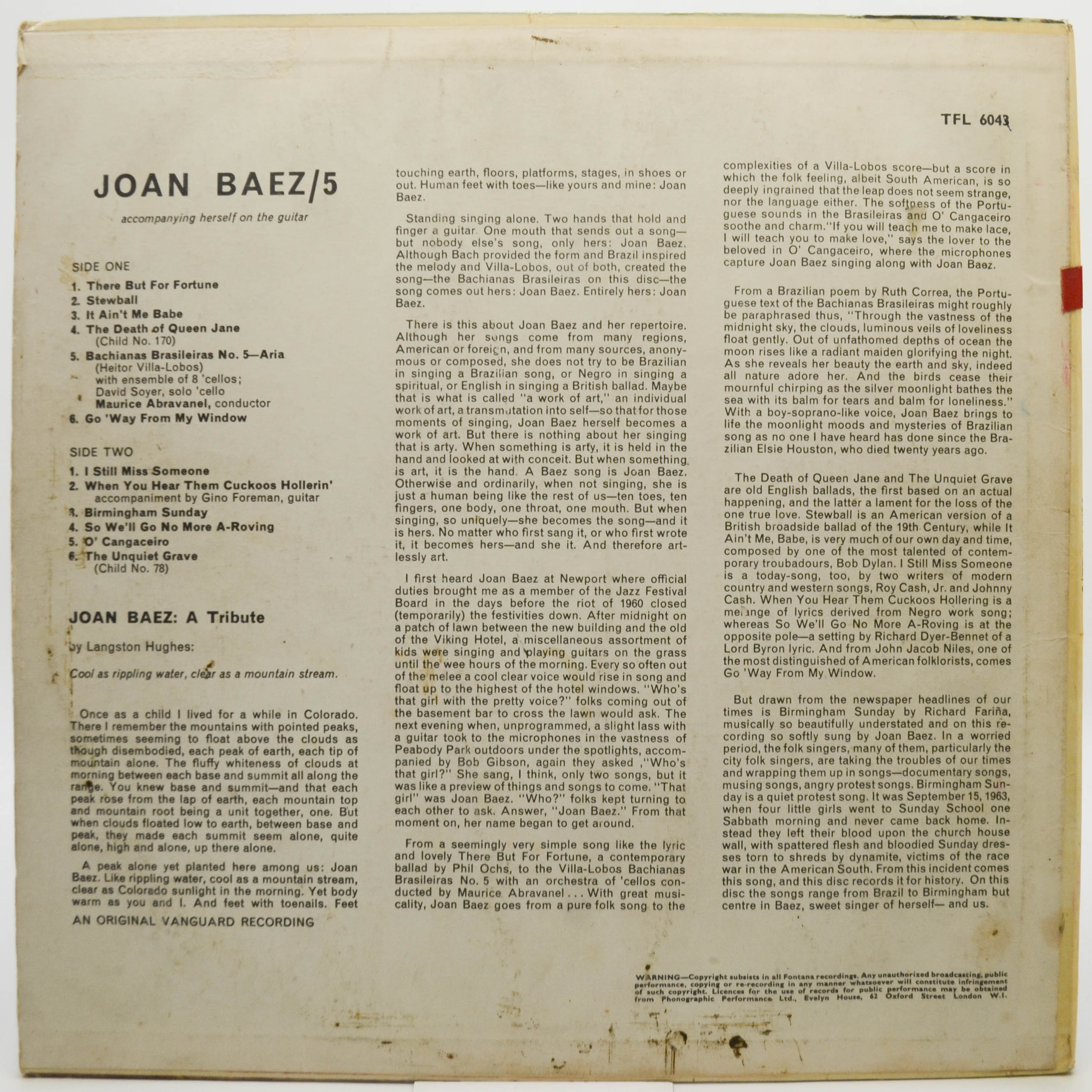 Joan Baez — 5 (UK), 1965