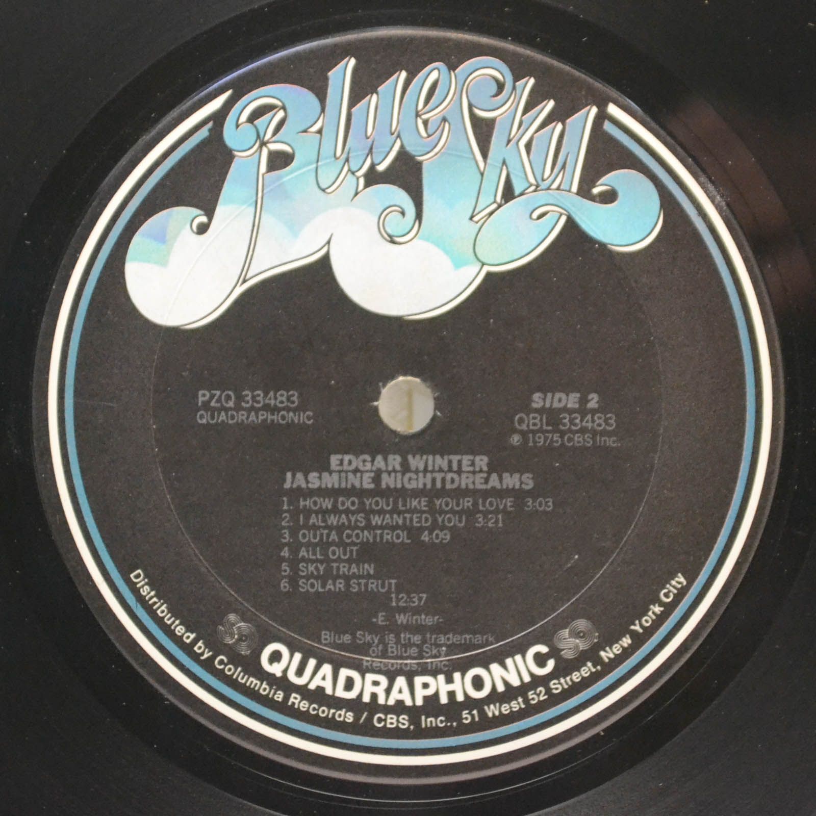 Edgar Winter — Jasmine Nightdreams (USA, Quadra), 1975