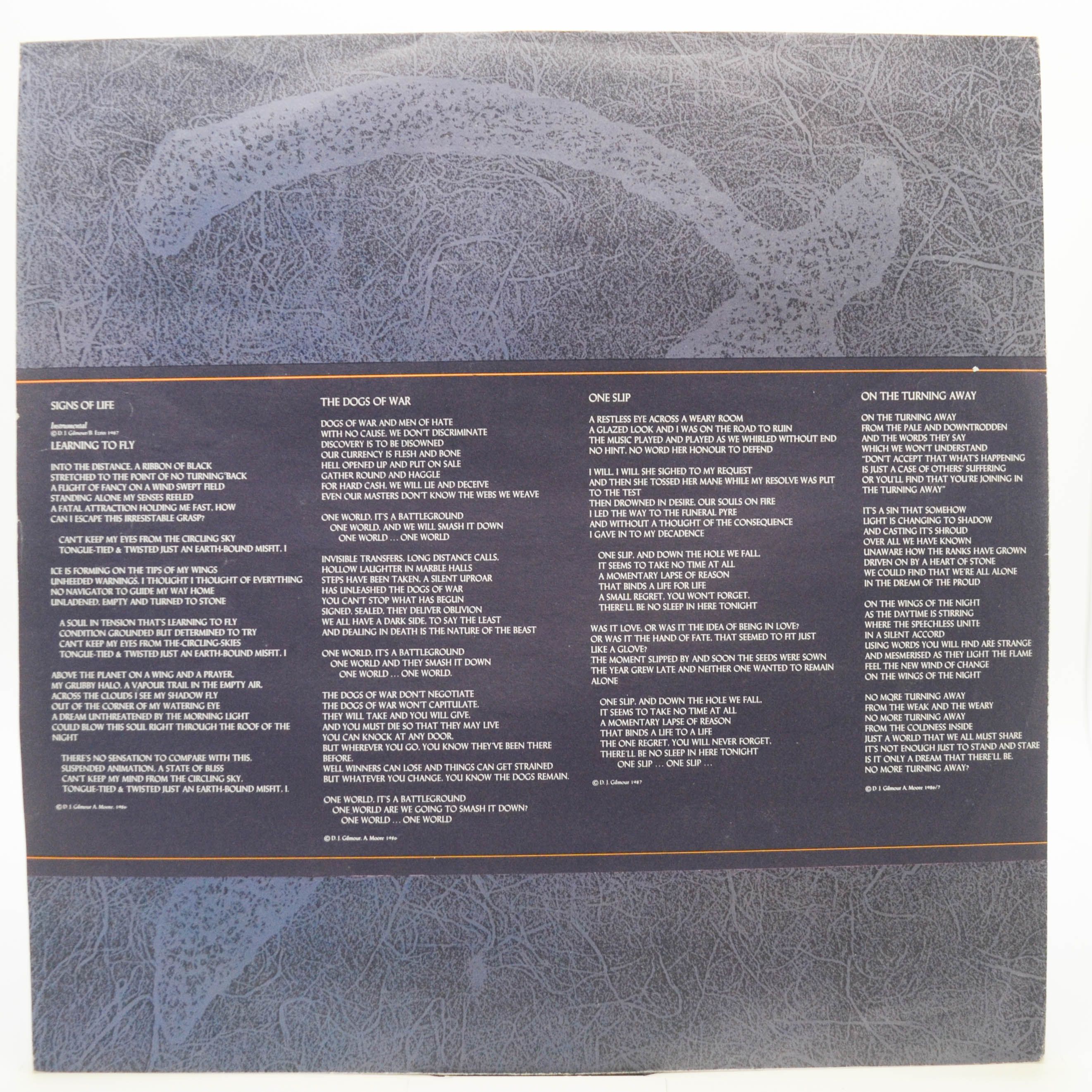 Pink Floyd — A Momentary Lapse Of Reason, 1987