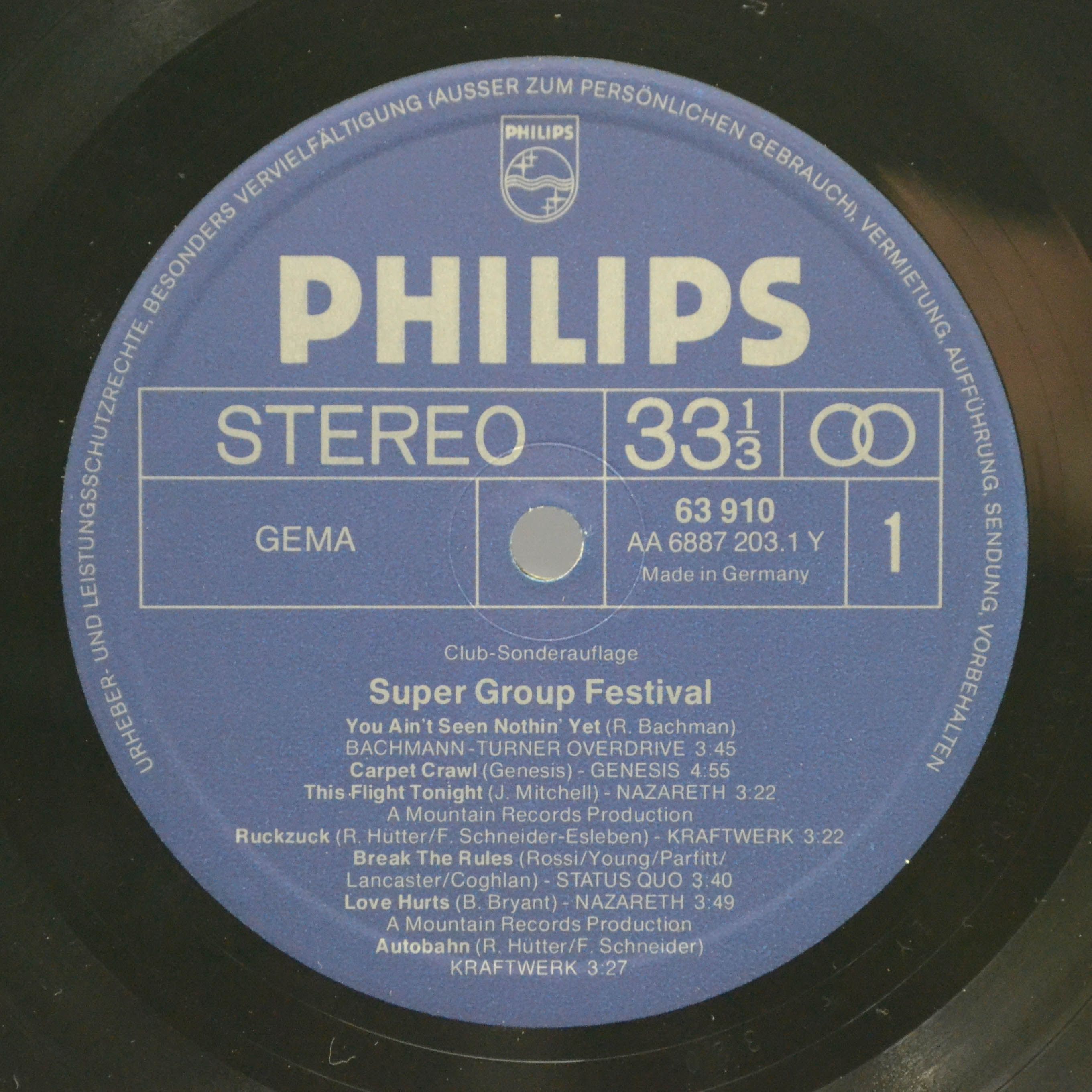 Various — Super Group Festival, 1975