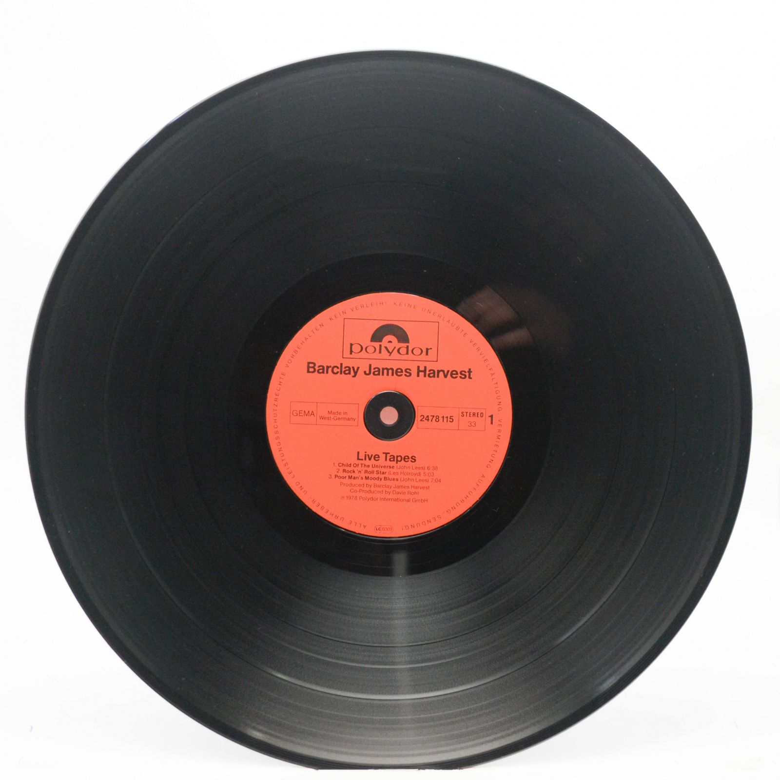 Barclay James Harvest — Live Tapes (2LP), 1978