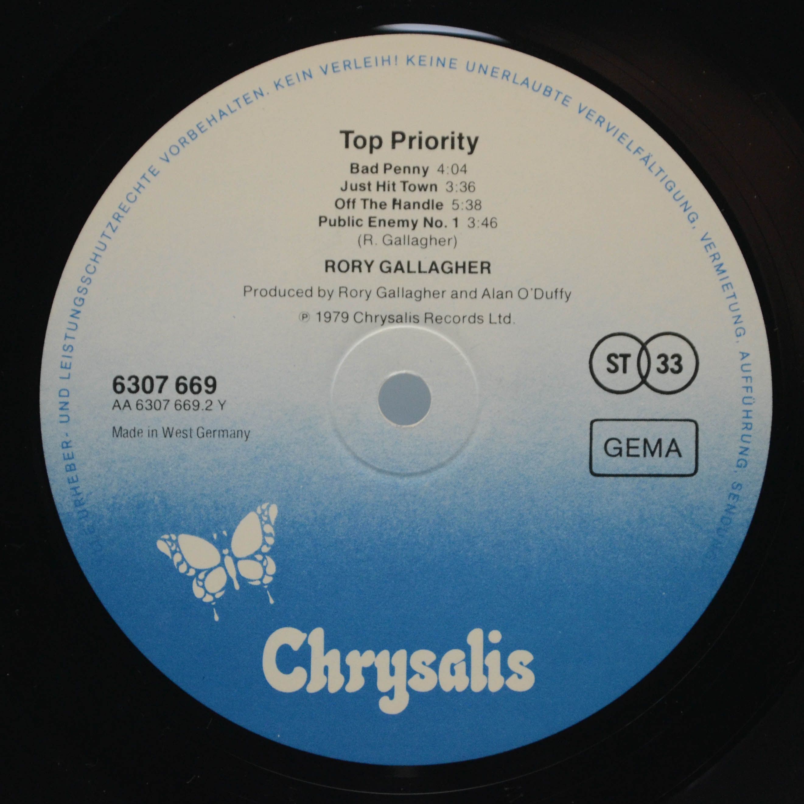 Rory Gallagher — Top Priority, 1979