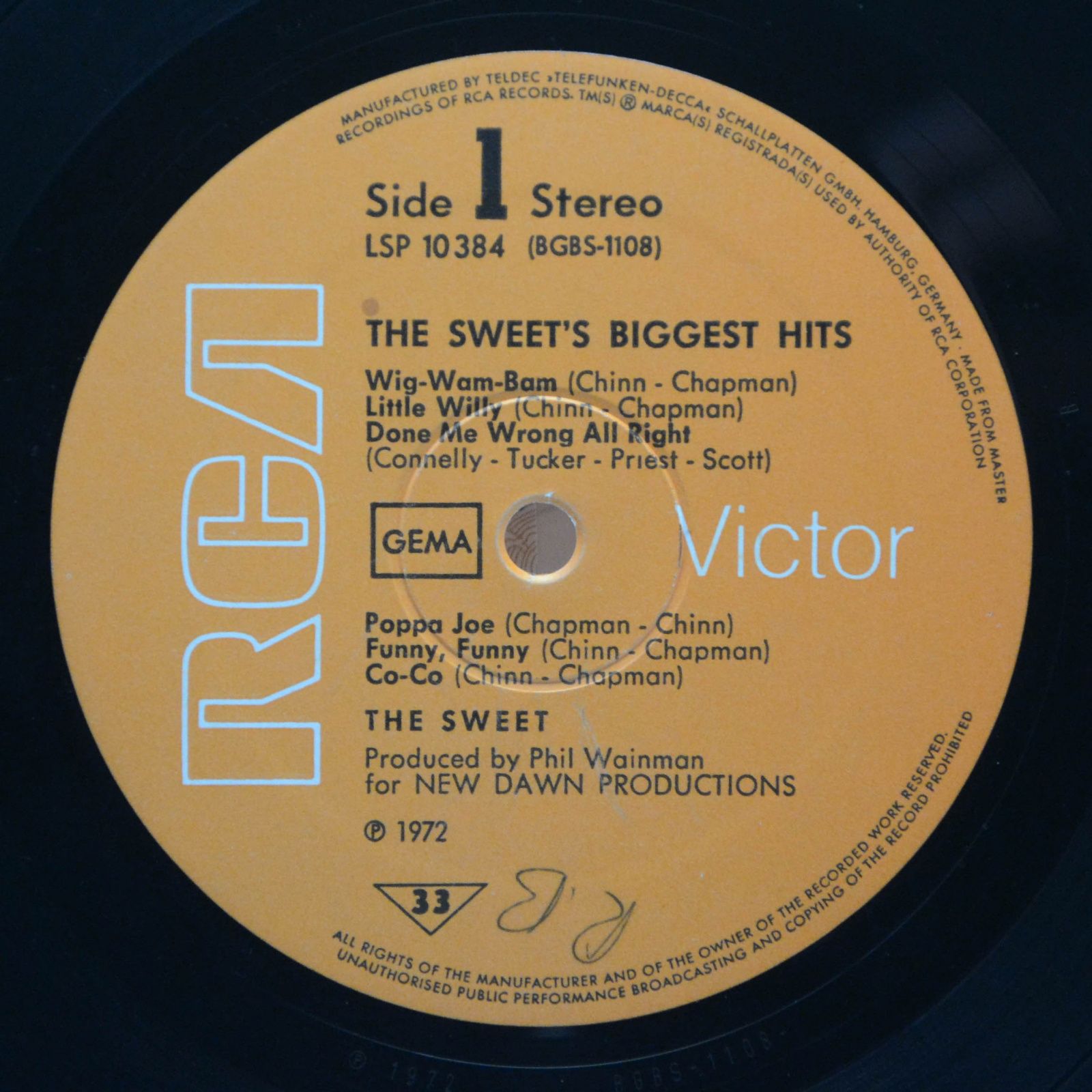 Sweet — The Sweet's Biggest Hits, 1972