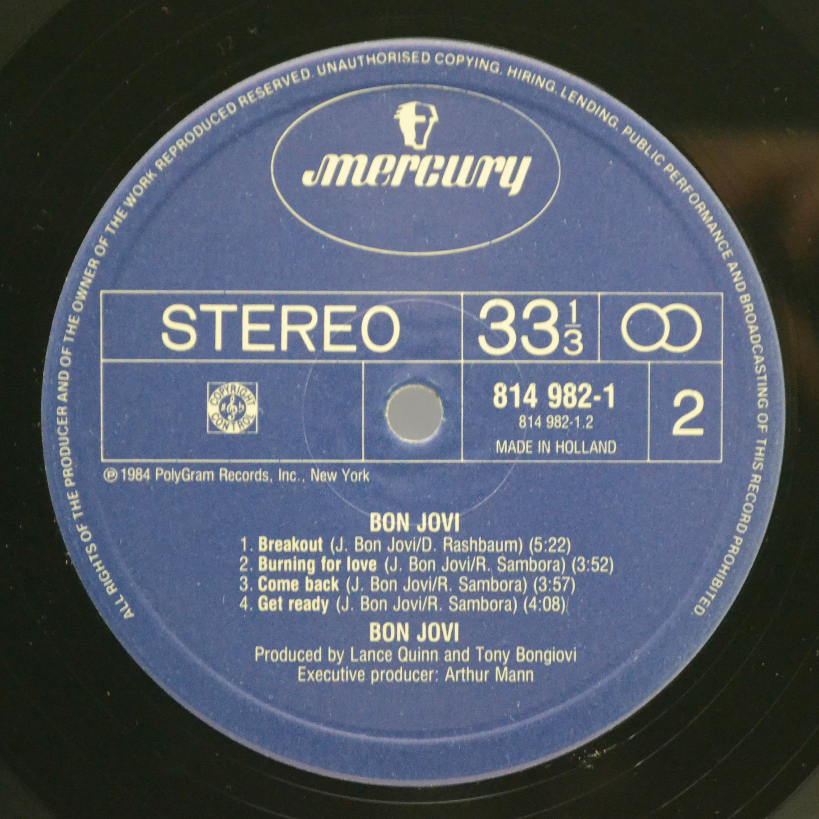 Bon Jovi — Bon Jovi, 1984