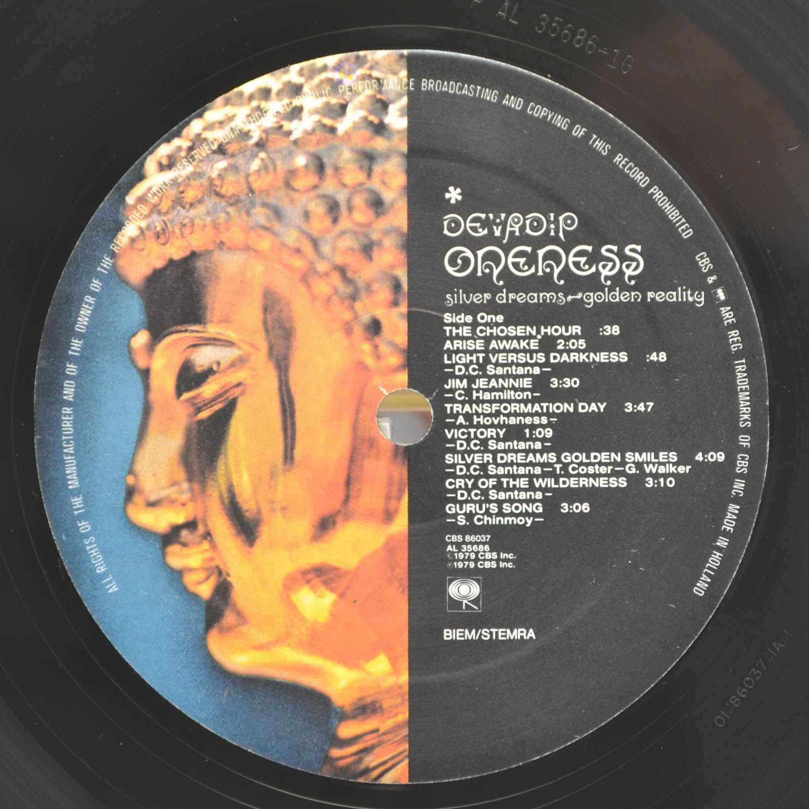 Devadip — Oneness (Silver Dreams - Golden Reality), 1979