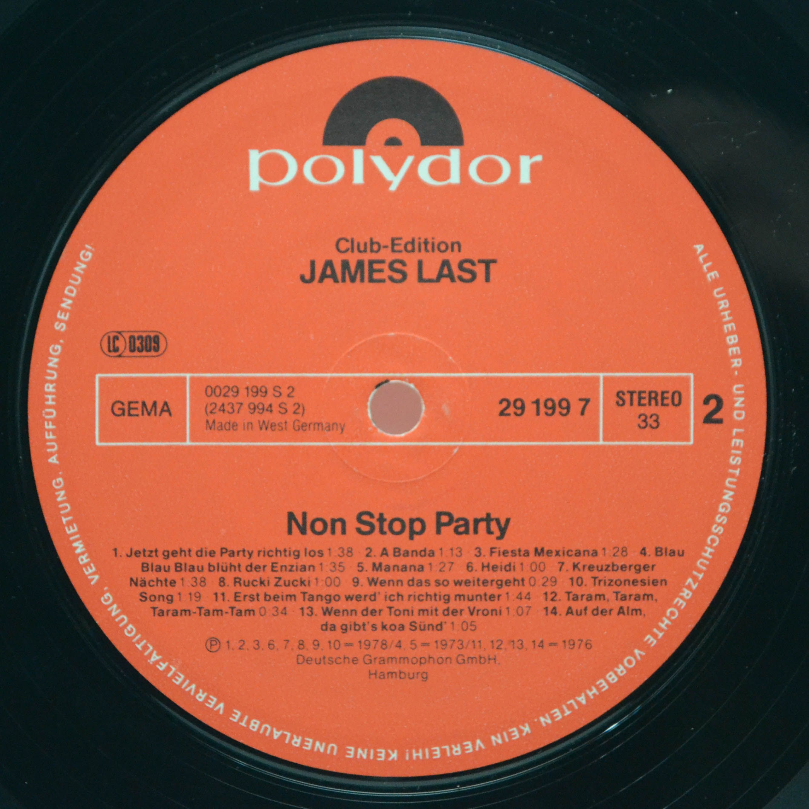 James Last — Non Stop Party, 1978