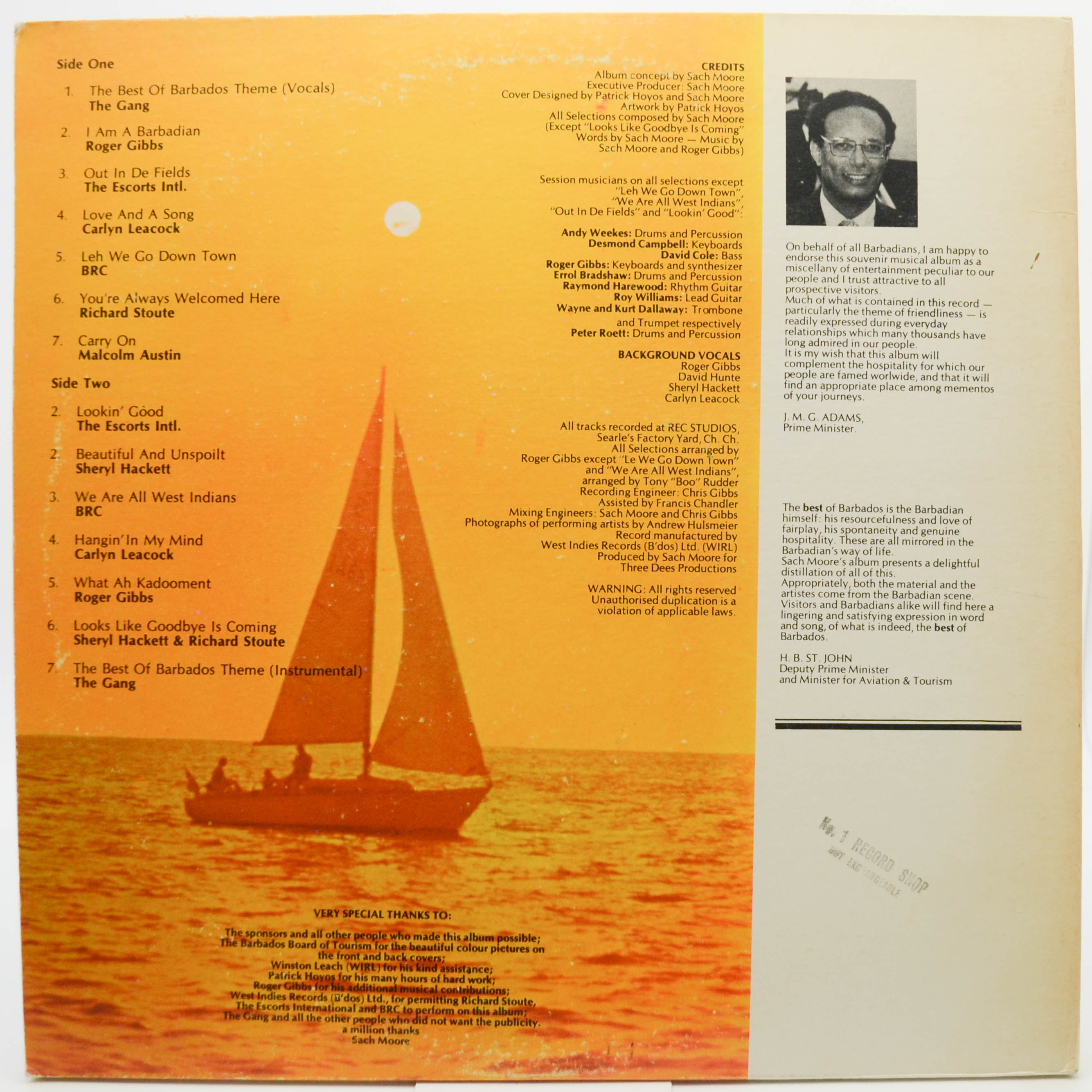 Various — The Best Of Barbados, 1978