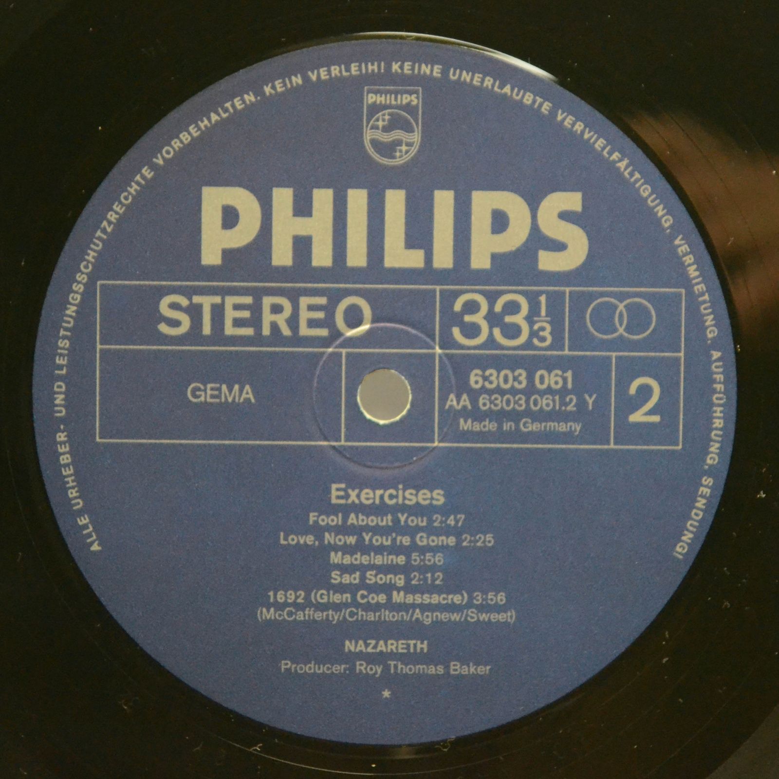 Nazareth — Exercises, 1972