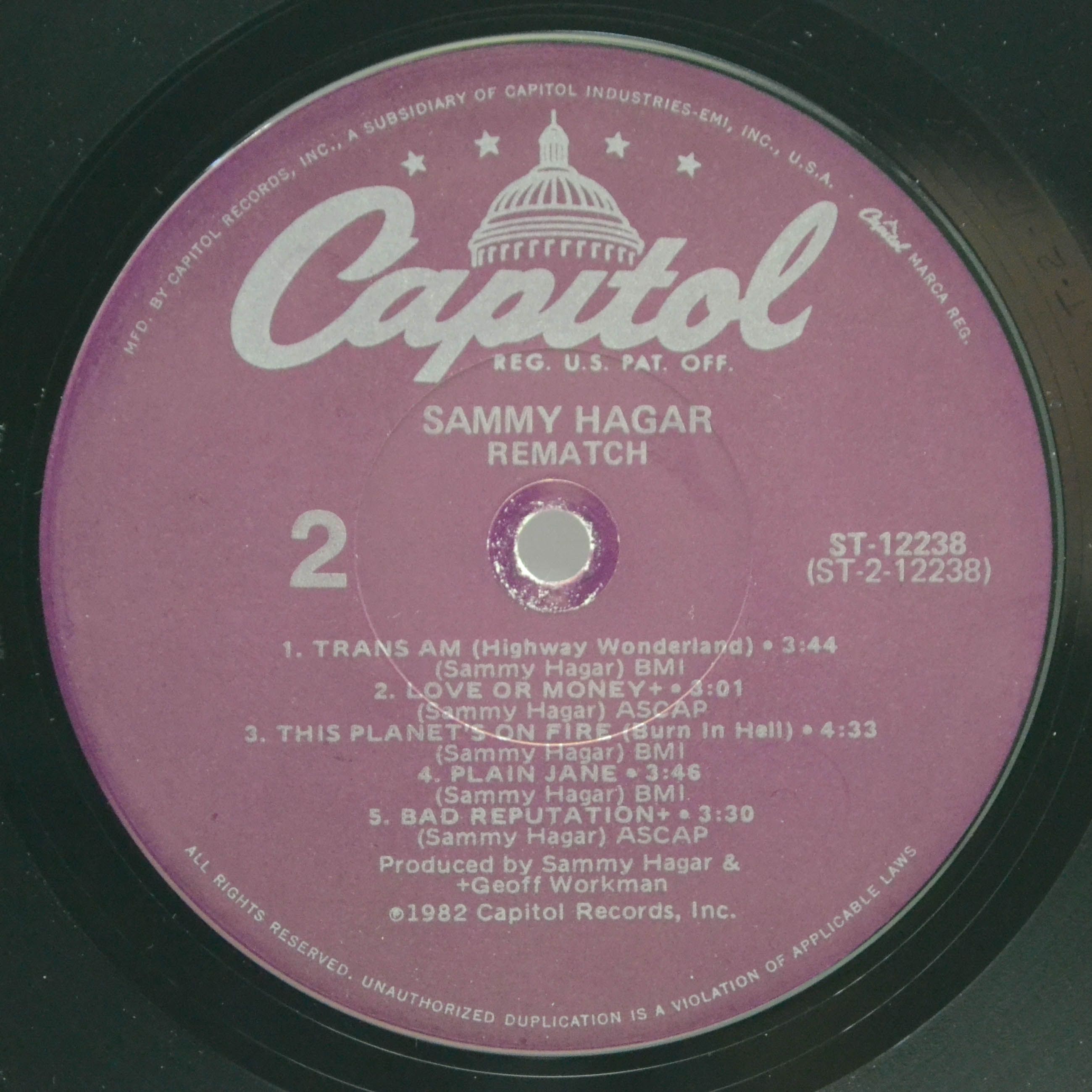 Sammy Hagar — Rematch, 1982
