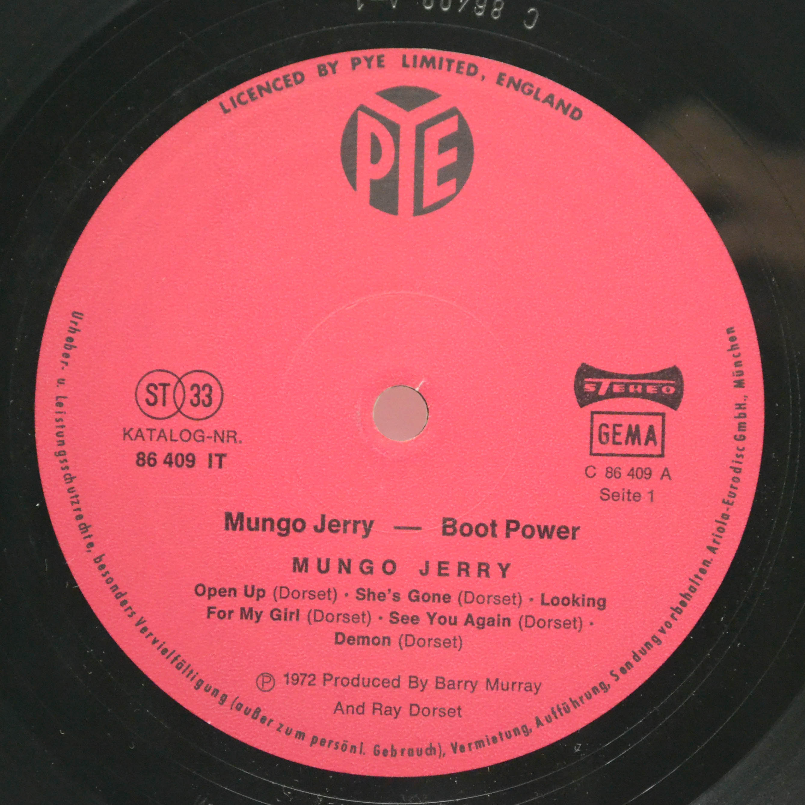 Mungo Jerry — Boot Power, 1972