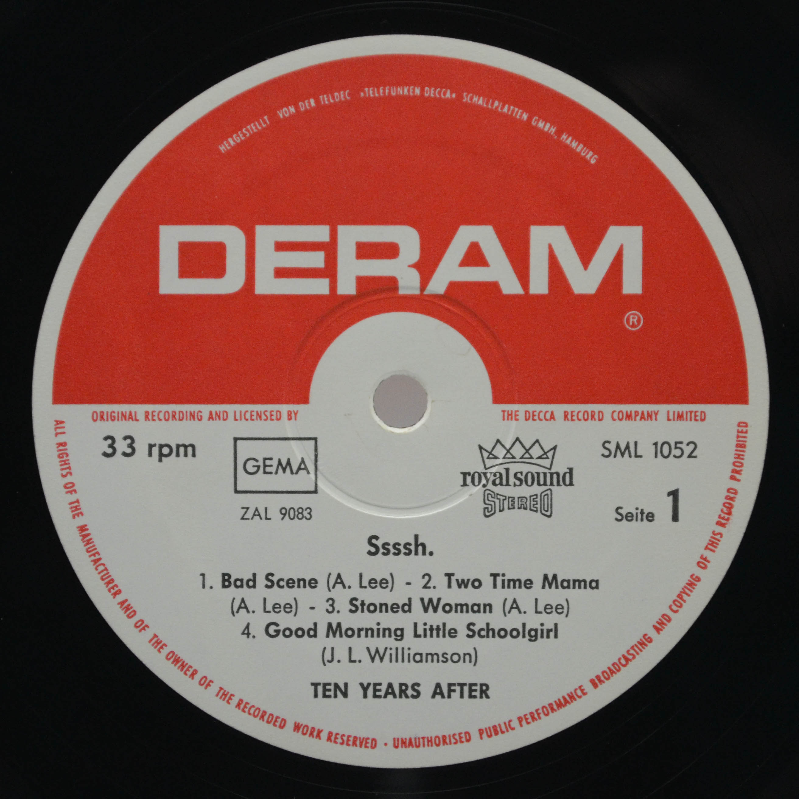 Ten Years After — Ssssh., 1969