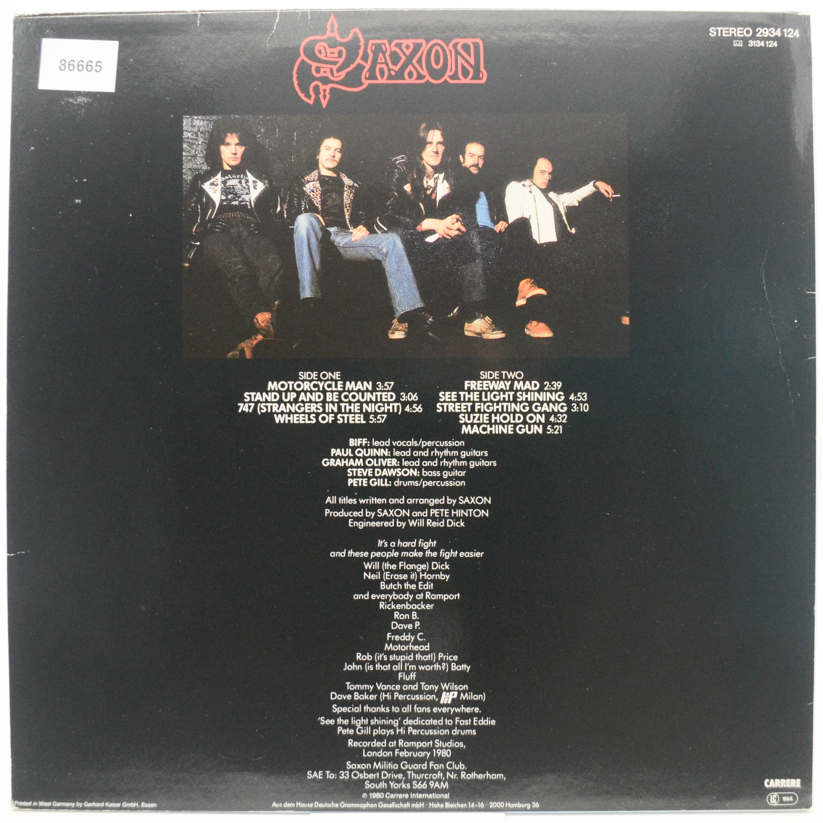 Saxon — Wheels Of Steel, 1980