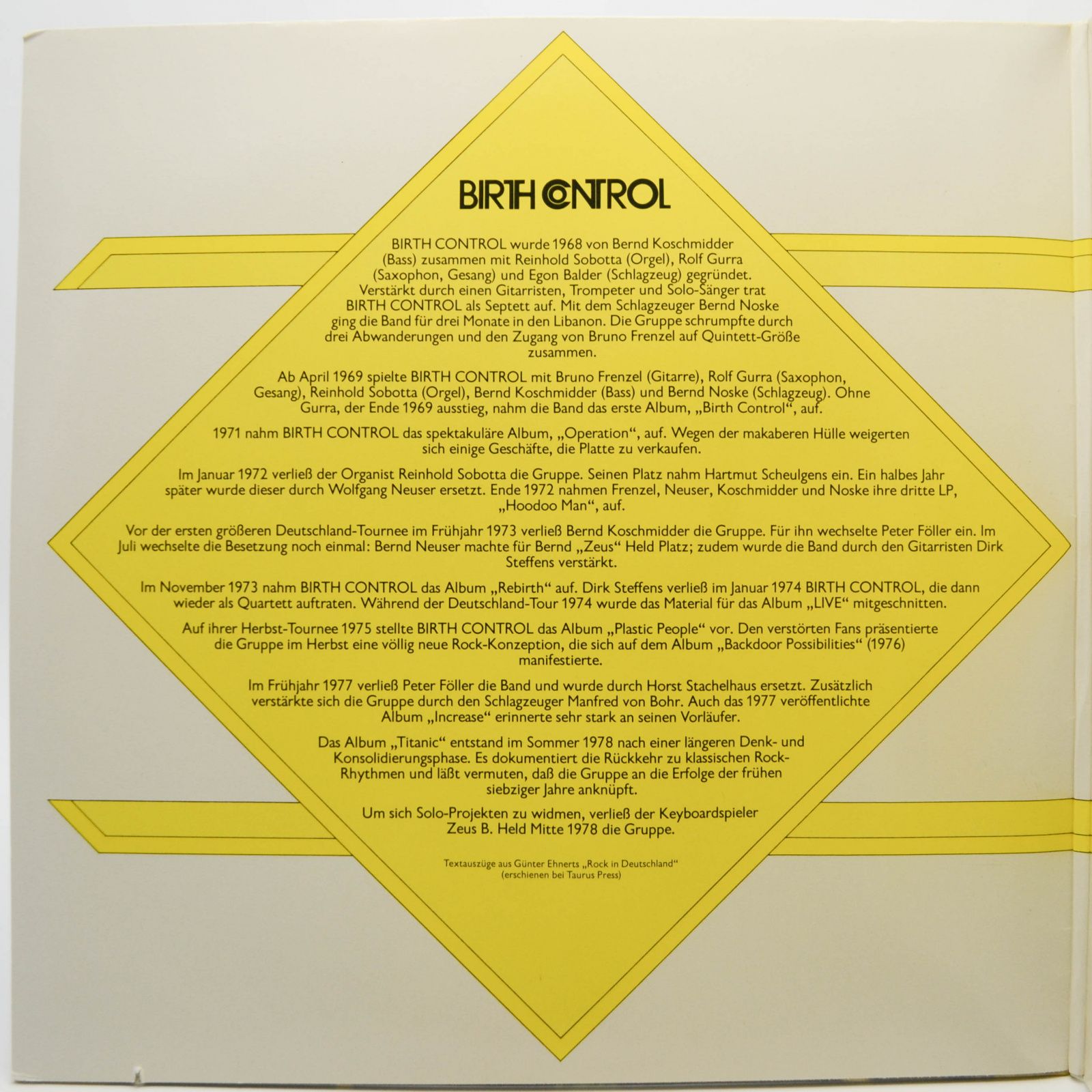 Birth Control — Rock On Brain (2LP), 1980