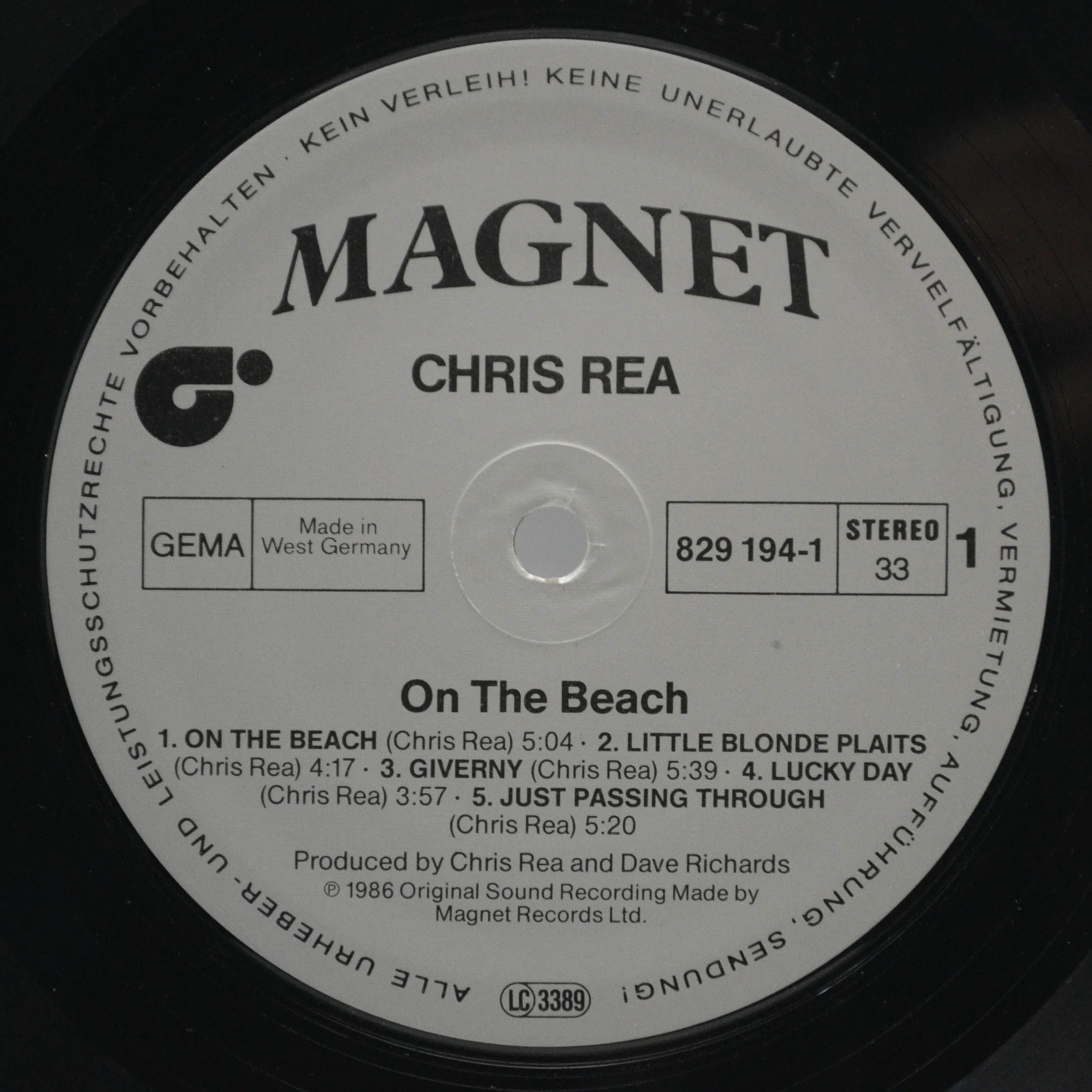 Chris Rea — On The Beach, 1986