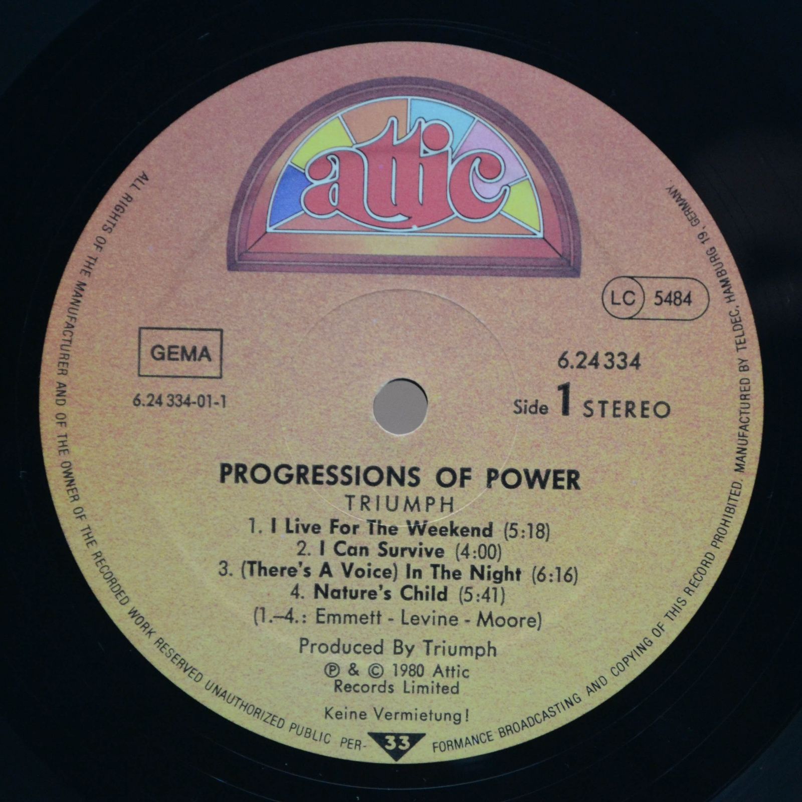 Triumph — Progressions Of Power, 1980