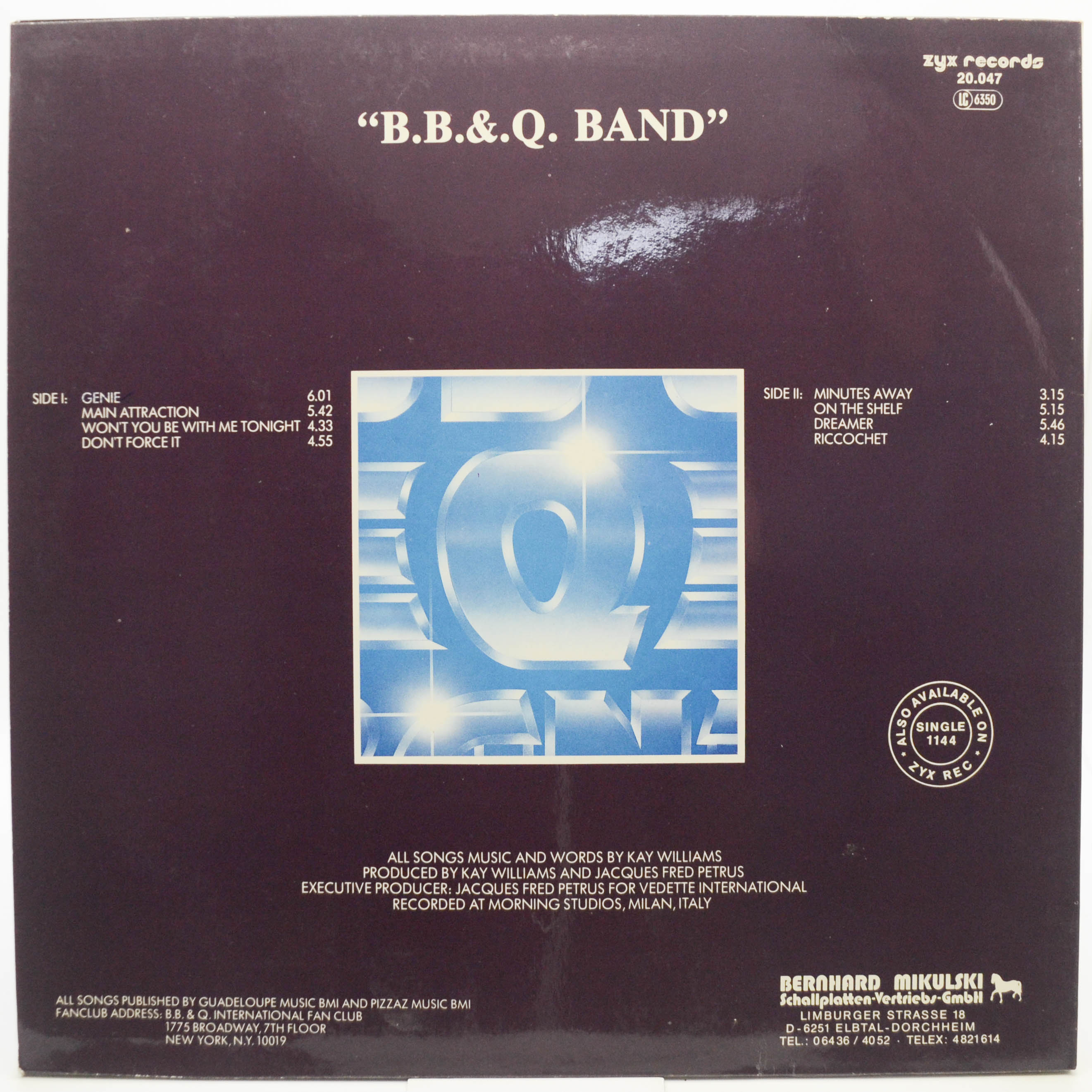 B. B. & Q Band — Genie, 1985