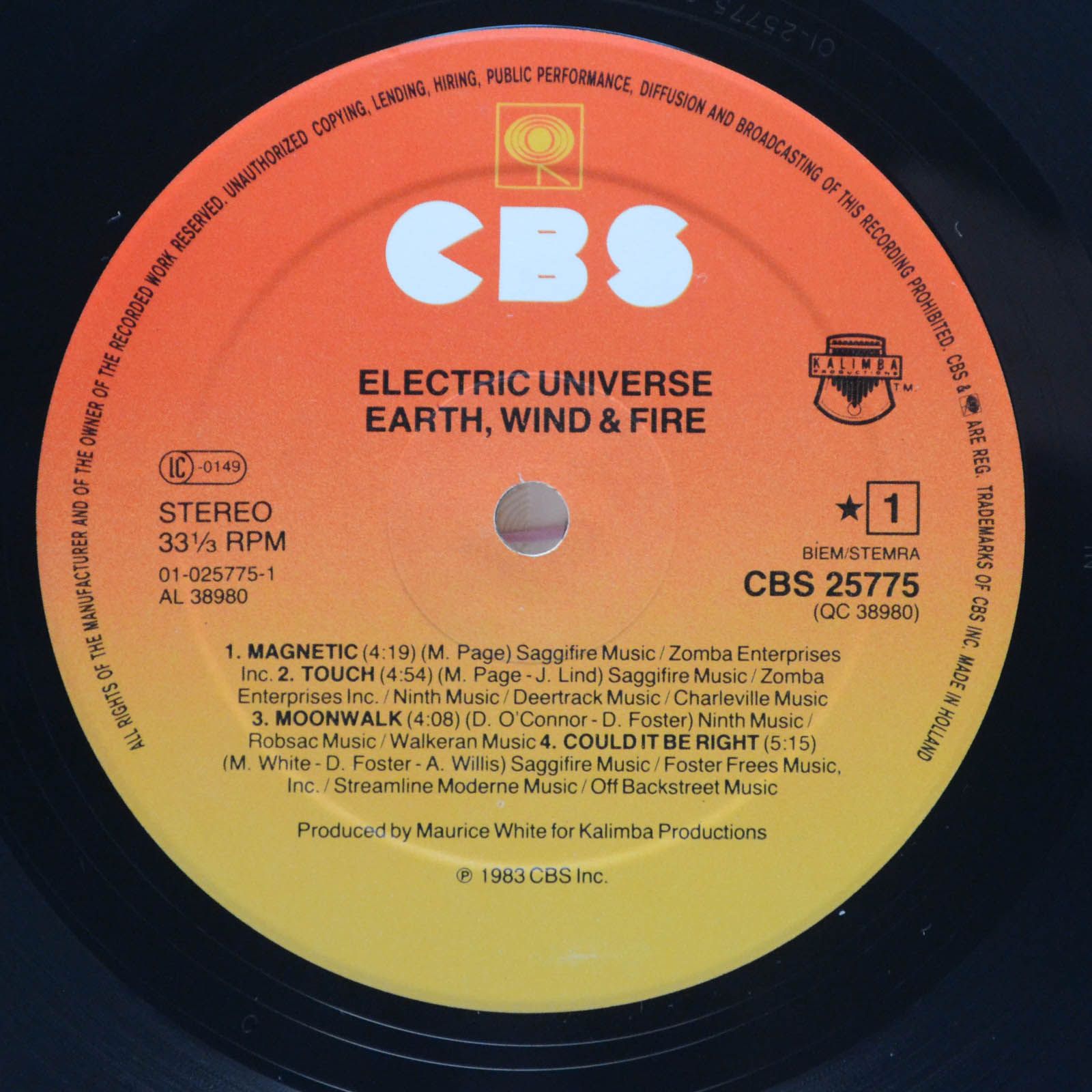 Earth, Wind & Fire — Electric Universe, 1983