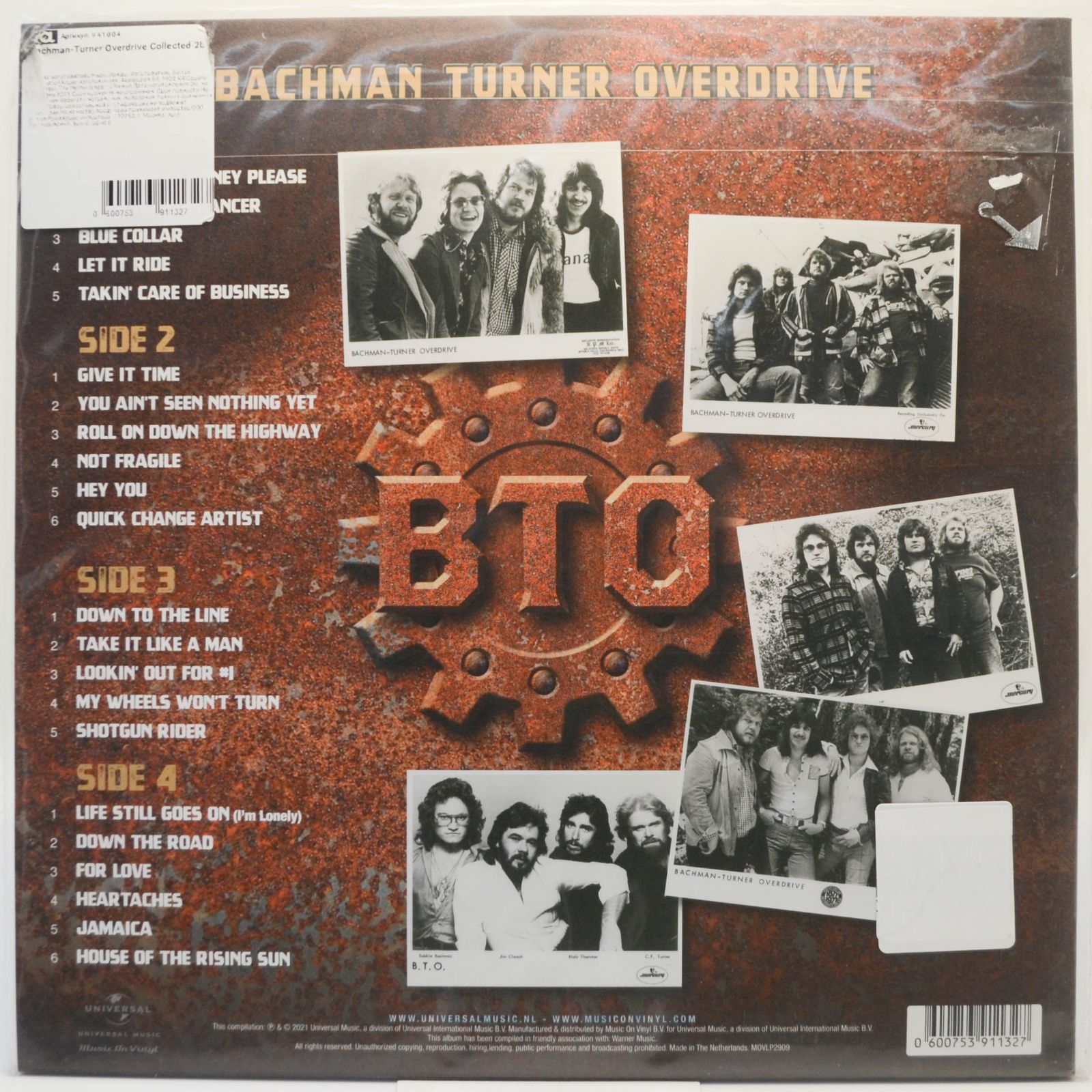 Bachman-Turner Overdrive — Collected (2LP), 2021