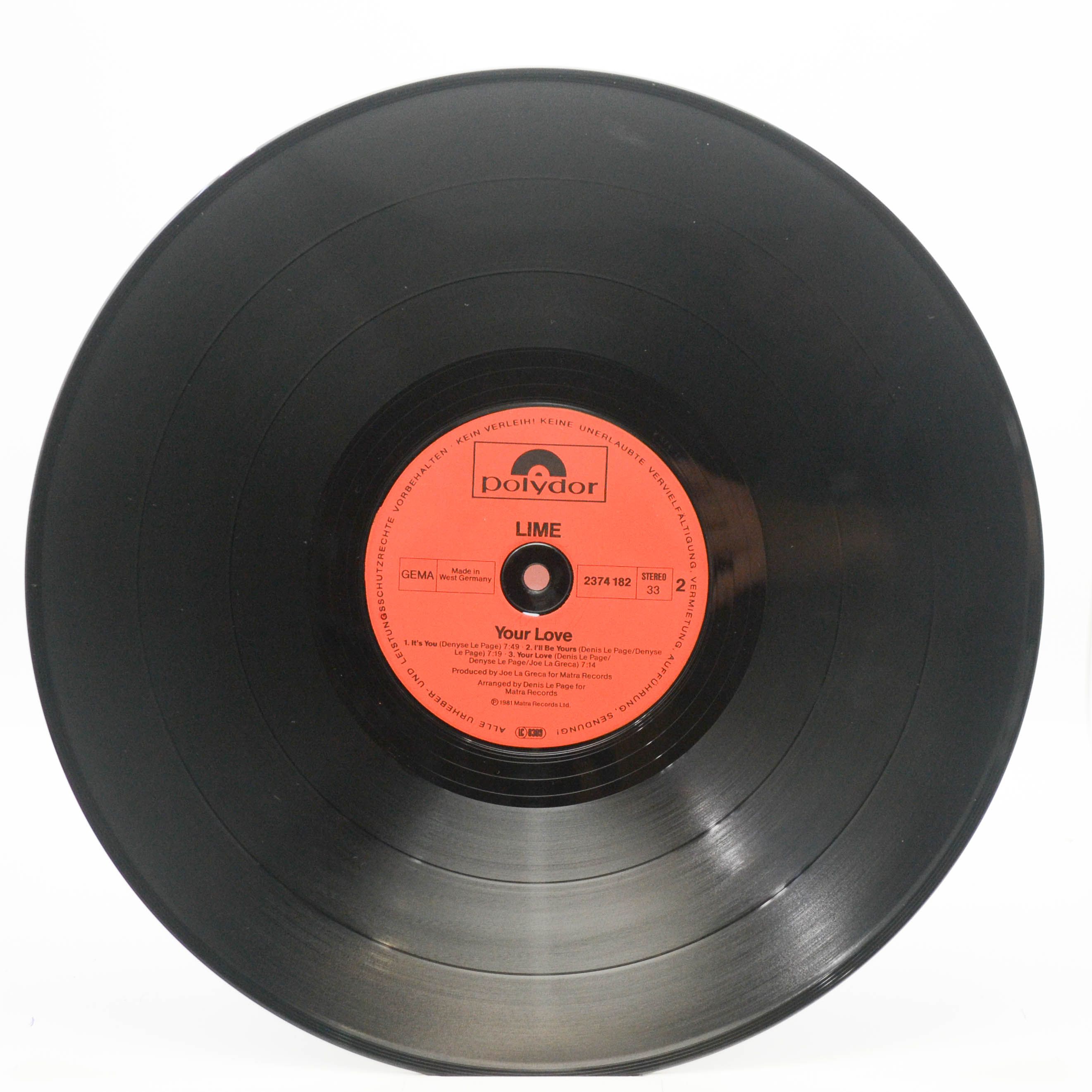 Lime — Your Love, 1981