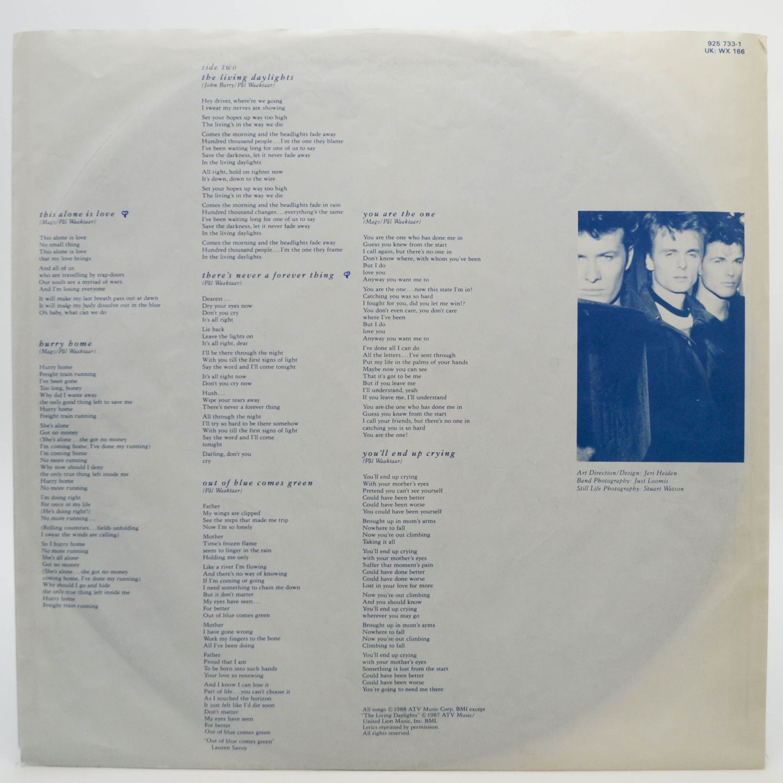 a-ha — Stay On These Roads, 1988