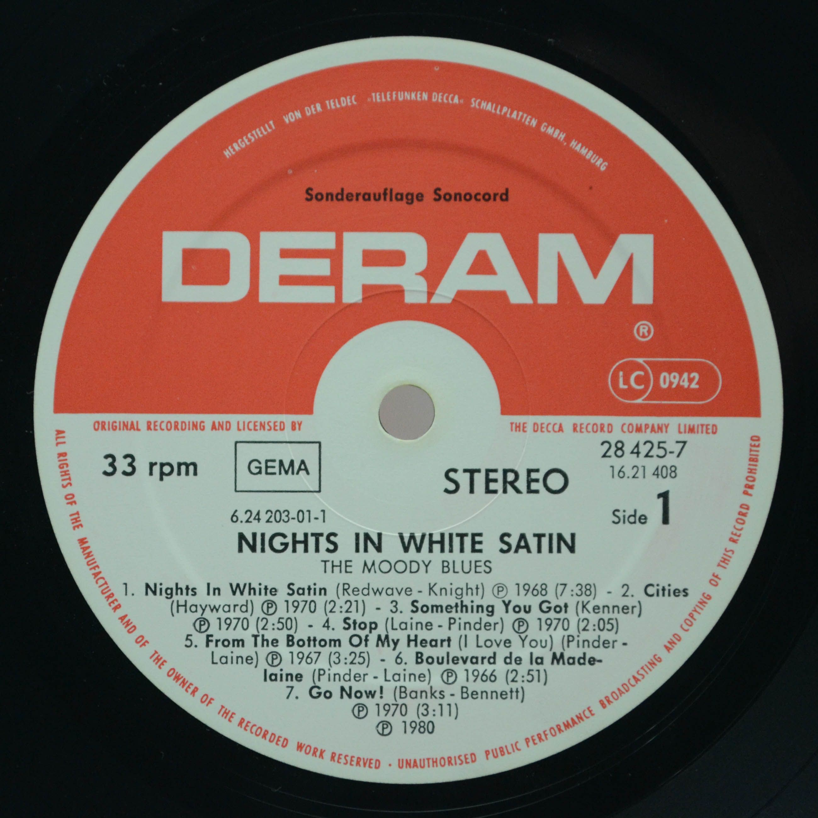 Moody Blues — Nights In White Satin, 1980