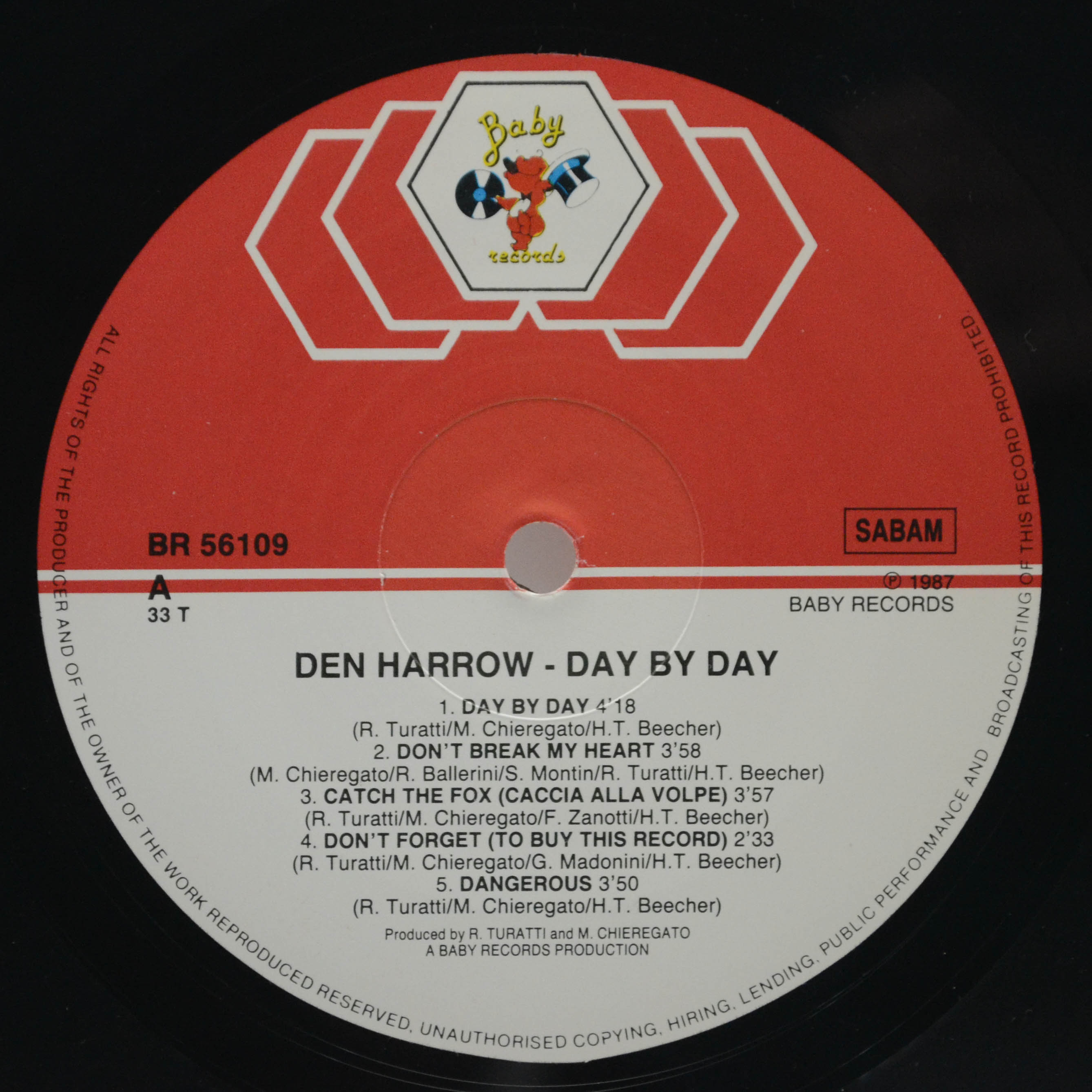 Den Harrow — Day By Day, 1987