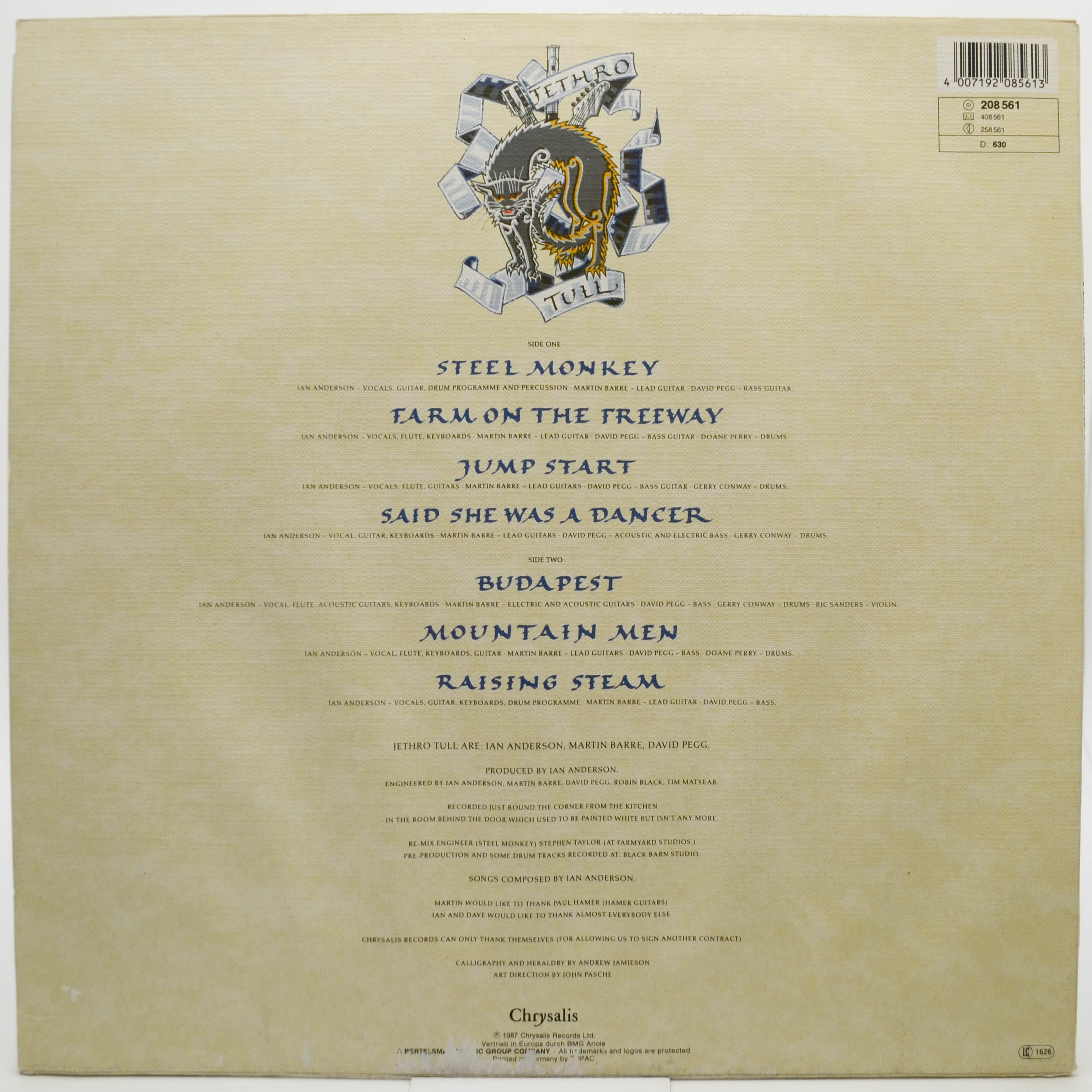 Jethro Tull — Crest Of A Knave, 1987