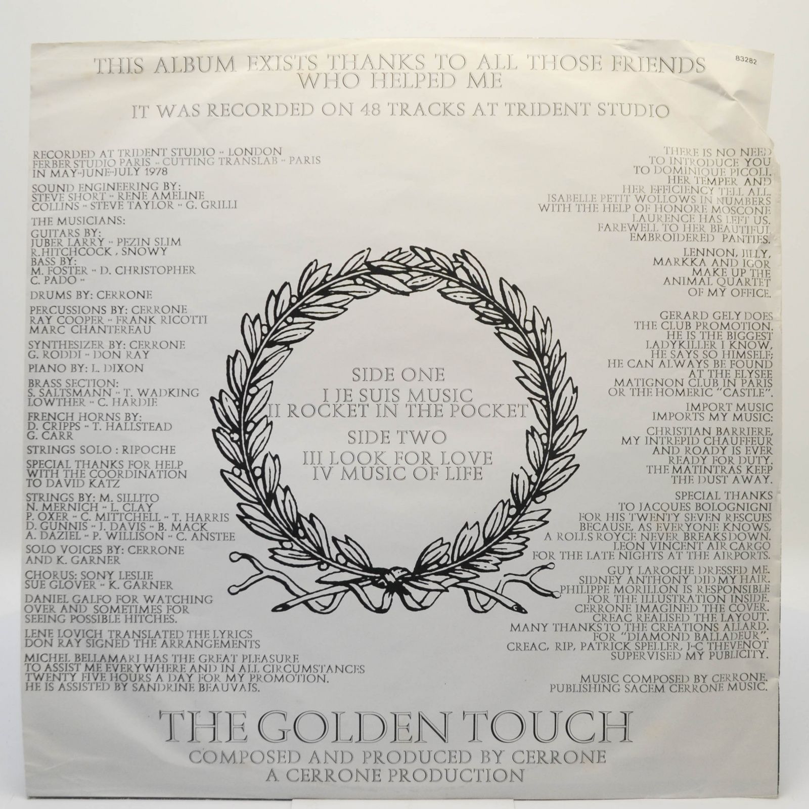 Cerrone — Cerrone IV - The Golden Touch, 1978