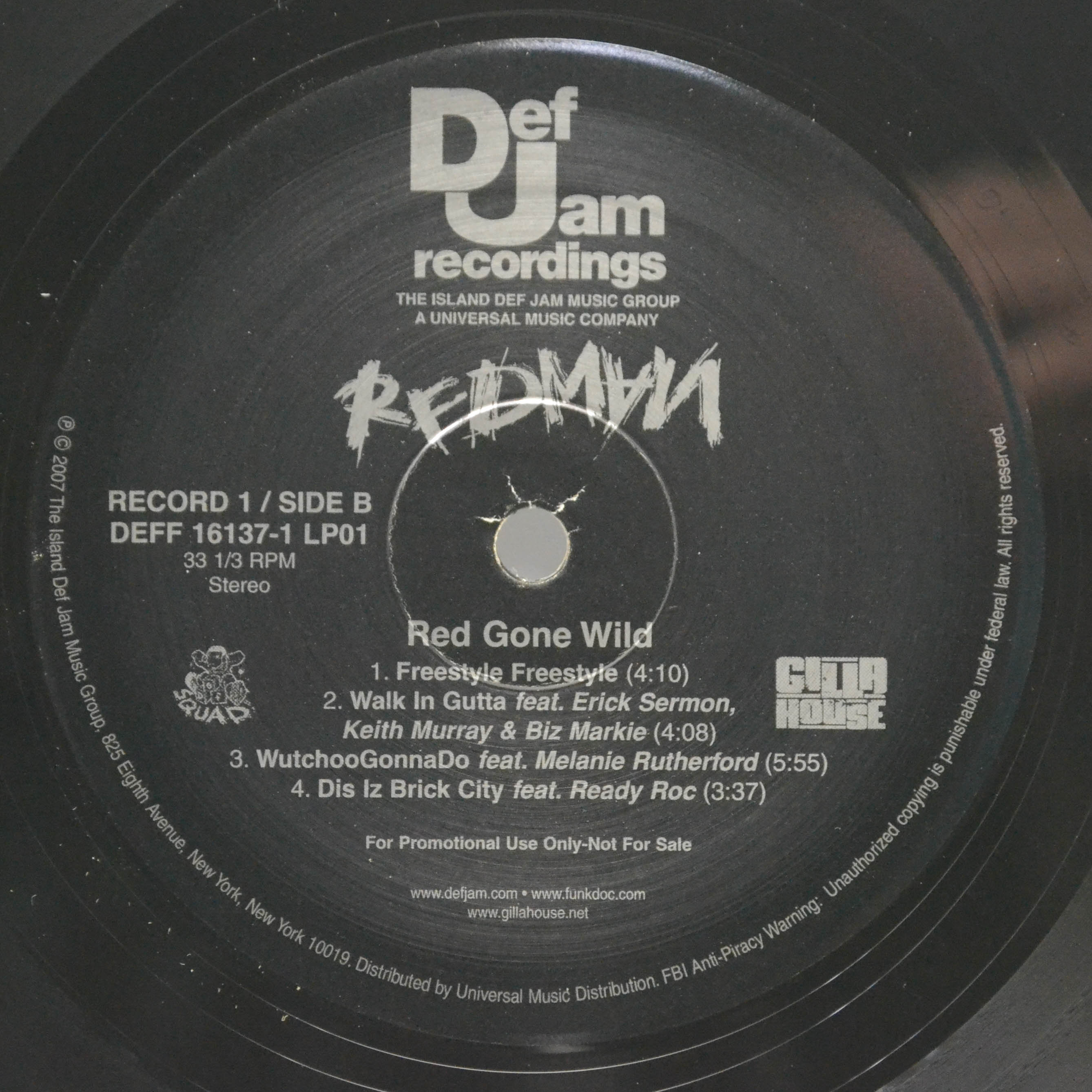 Redman — Red Gone Wild (2LP, 1-st, USA), 2007