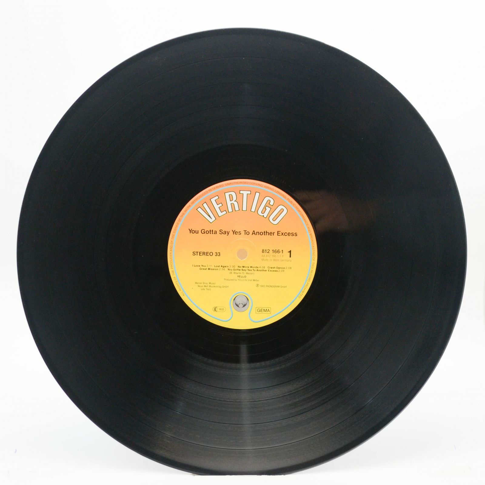 Yello — You Gotta Say Yes To Another Excess, 1983