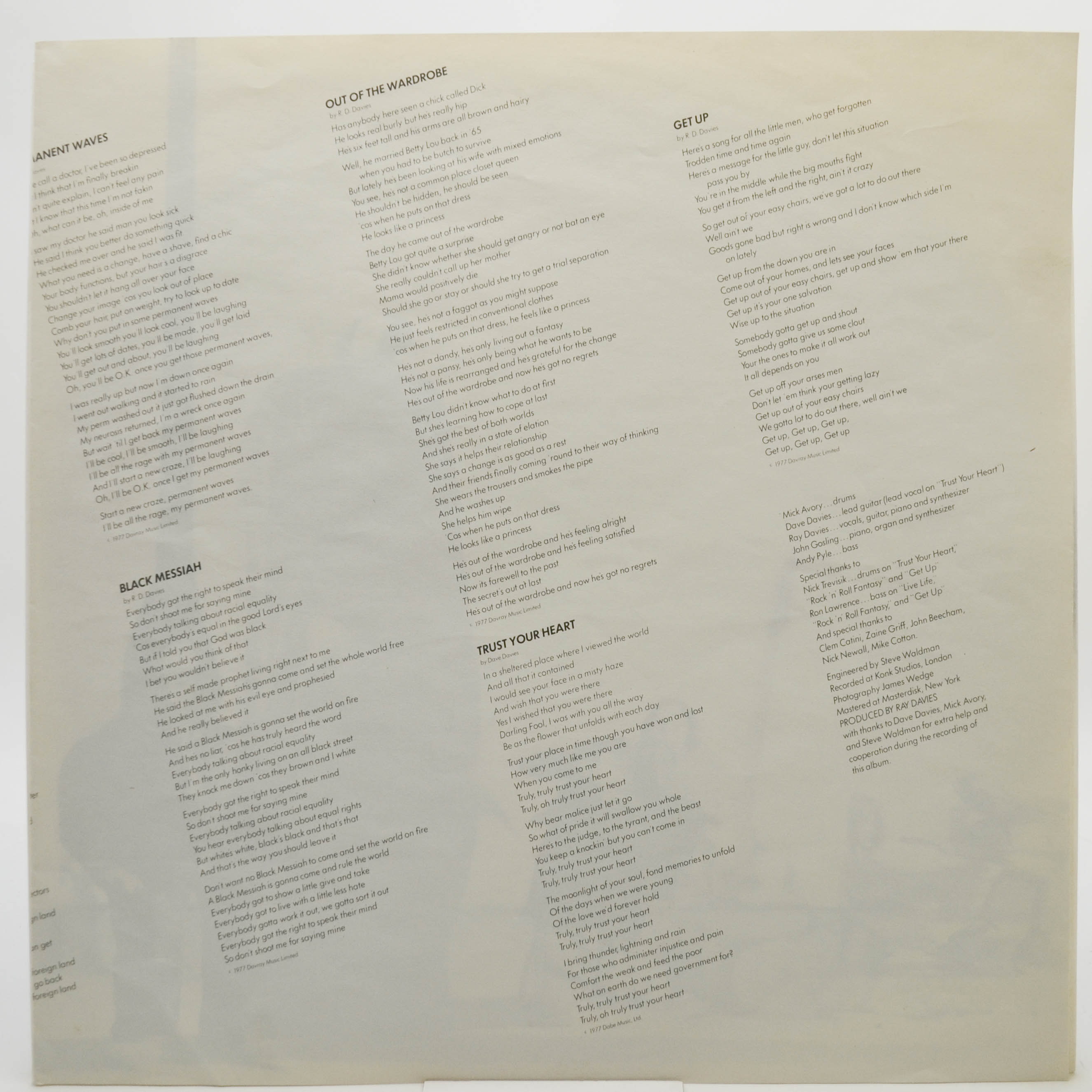 Kinks — Misfits, 1978