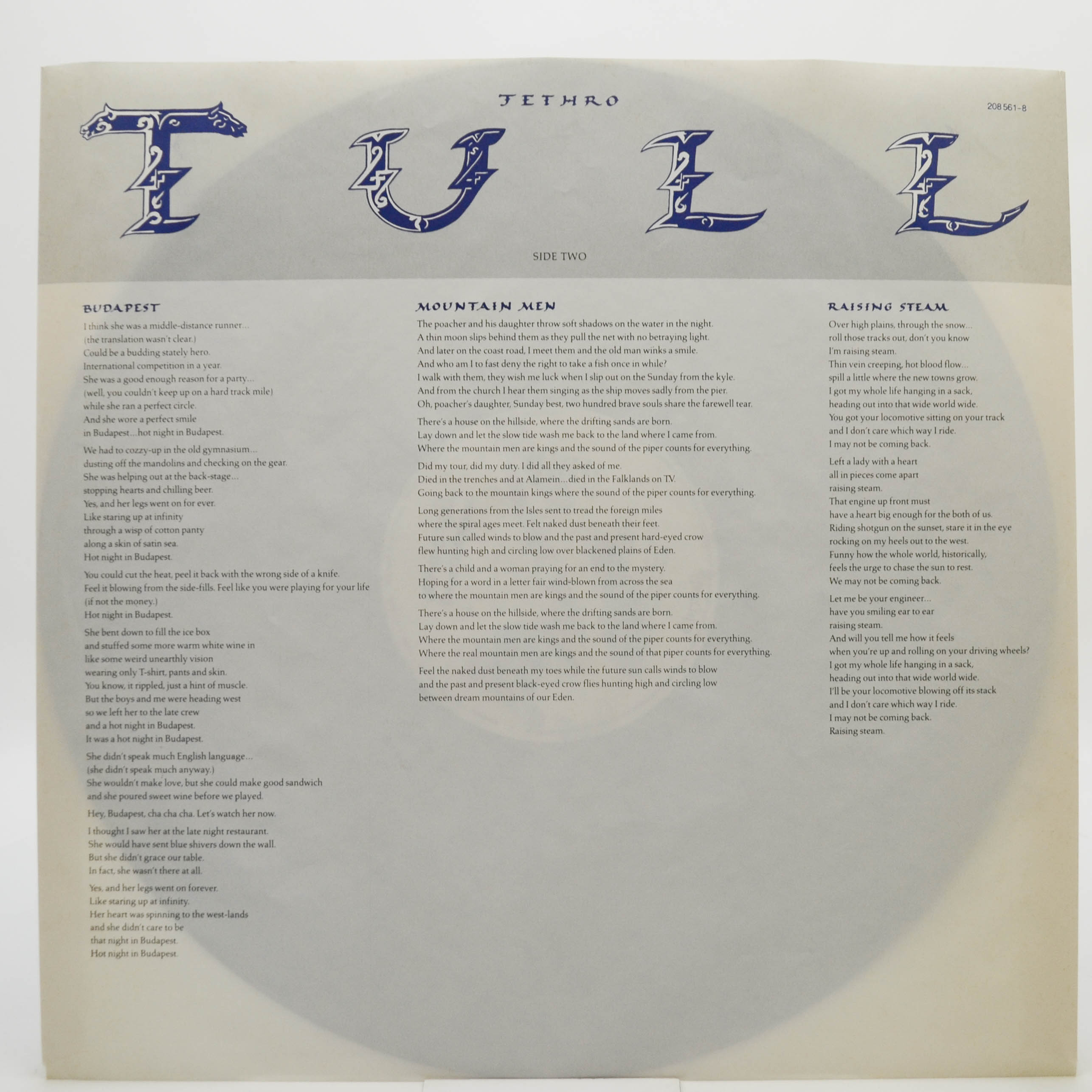 Jethro Tull — Crest Of A Knave, 1987