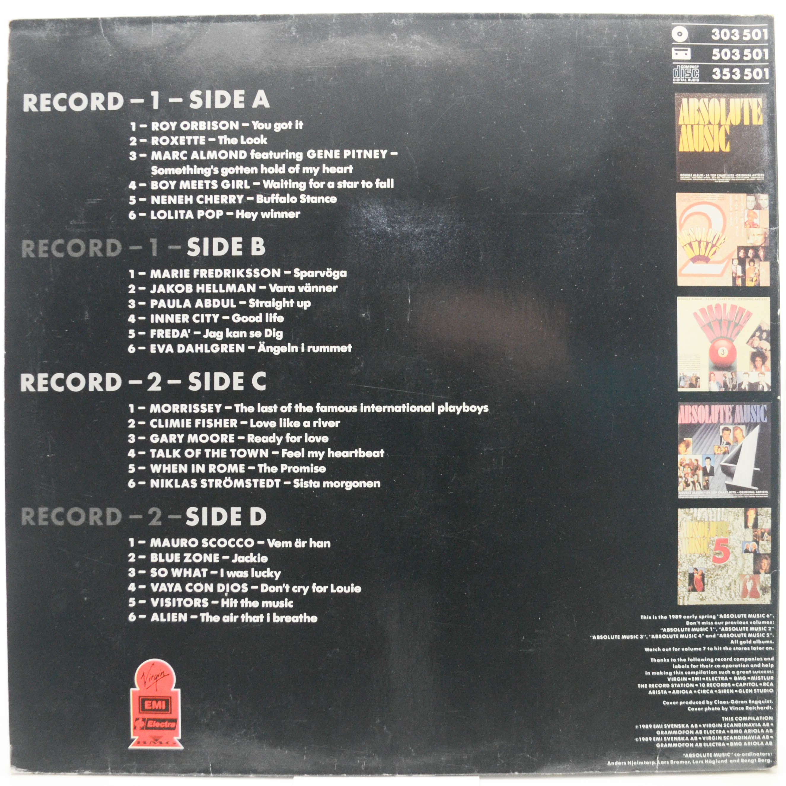 Various — Absolute Music 6 (2LP), 1989