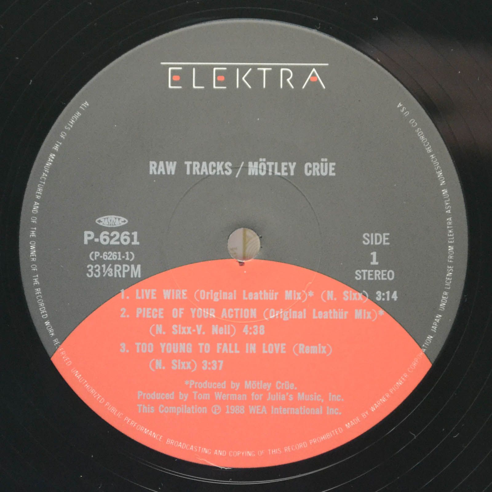 Mötley Crüe — Raw Tracks, 1988