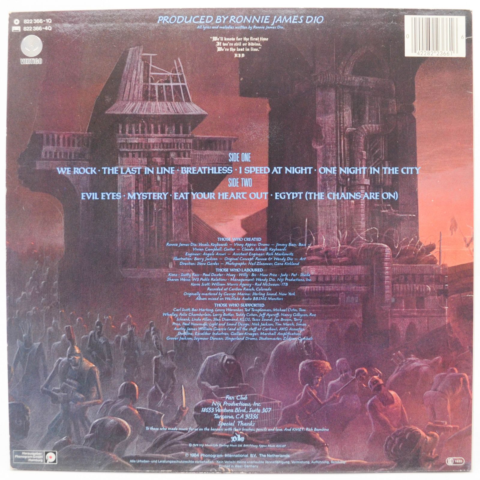 Dio — The Last In Line, 1984