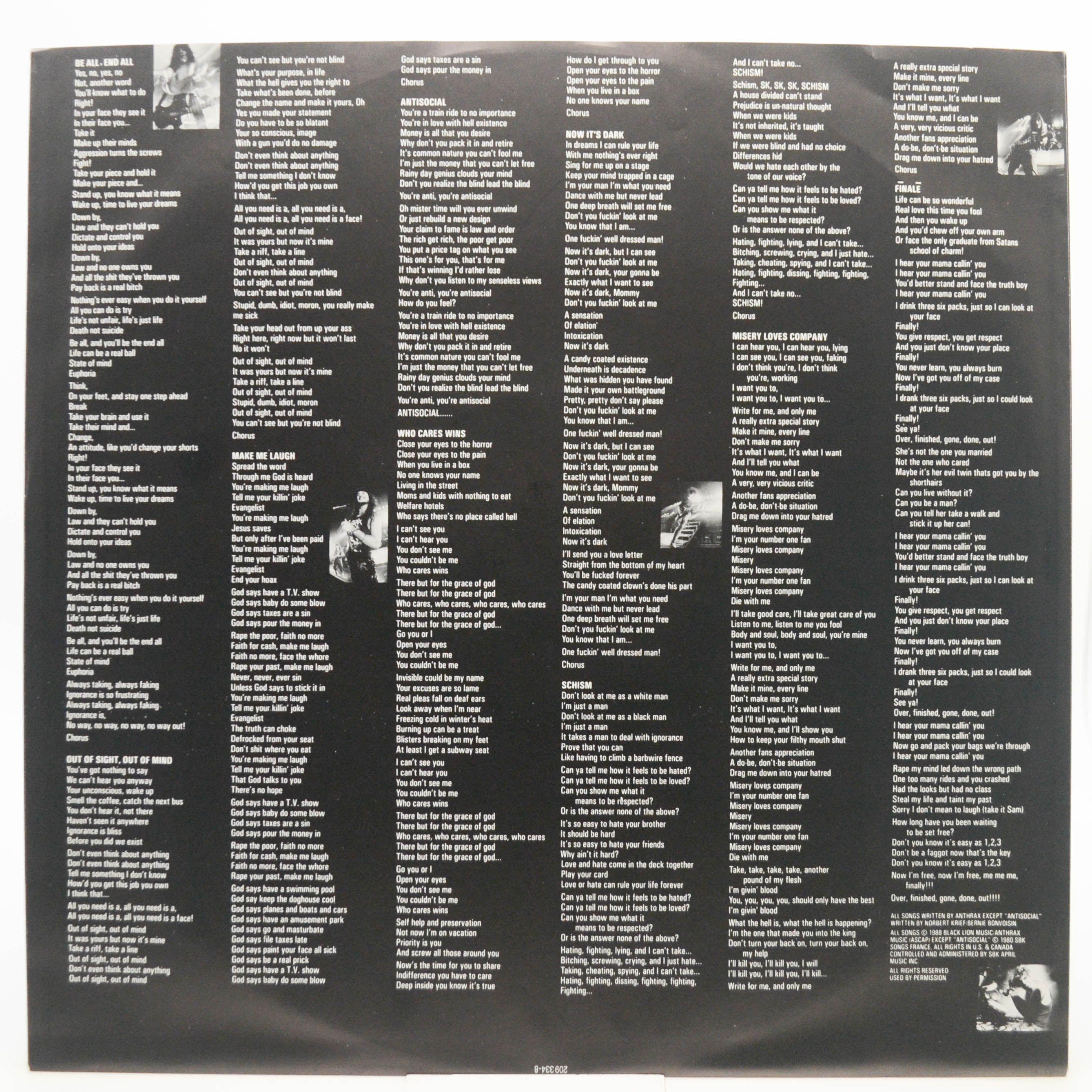 Anthrax — State Of Euphoria, 1988