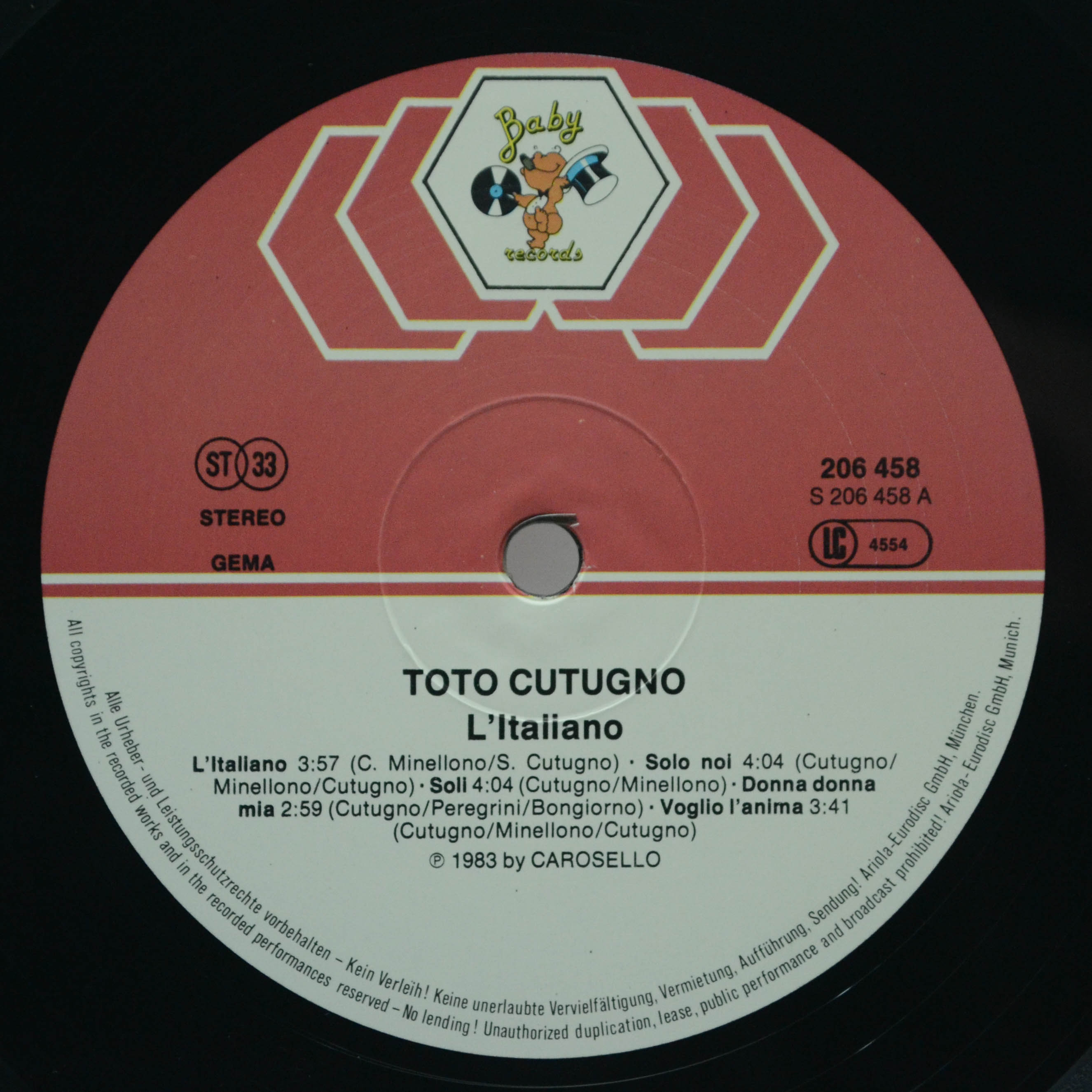 Toto Cutugno — L'Italiano, 1984