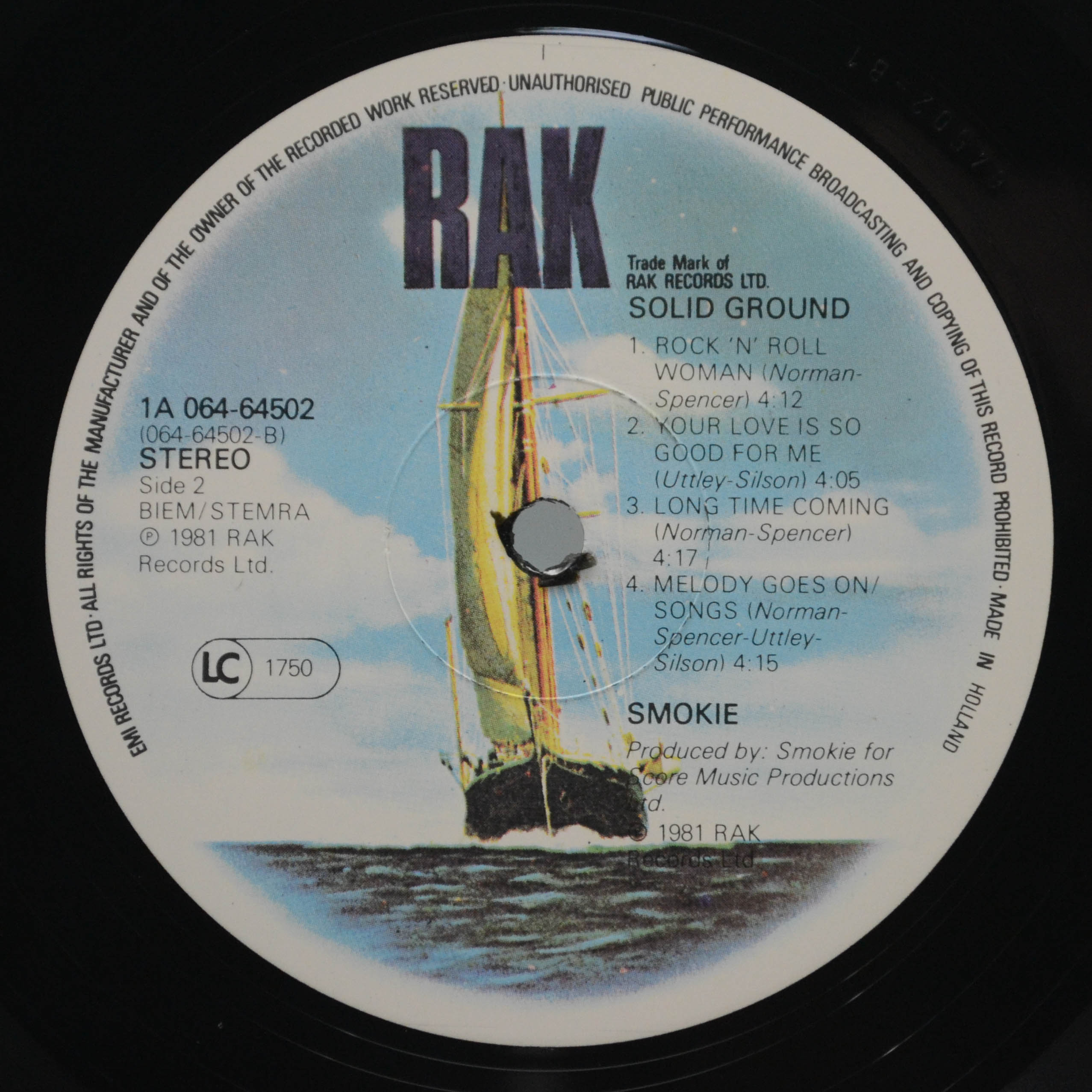 Smokie — Solid Ground, 1981