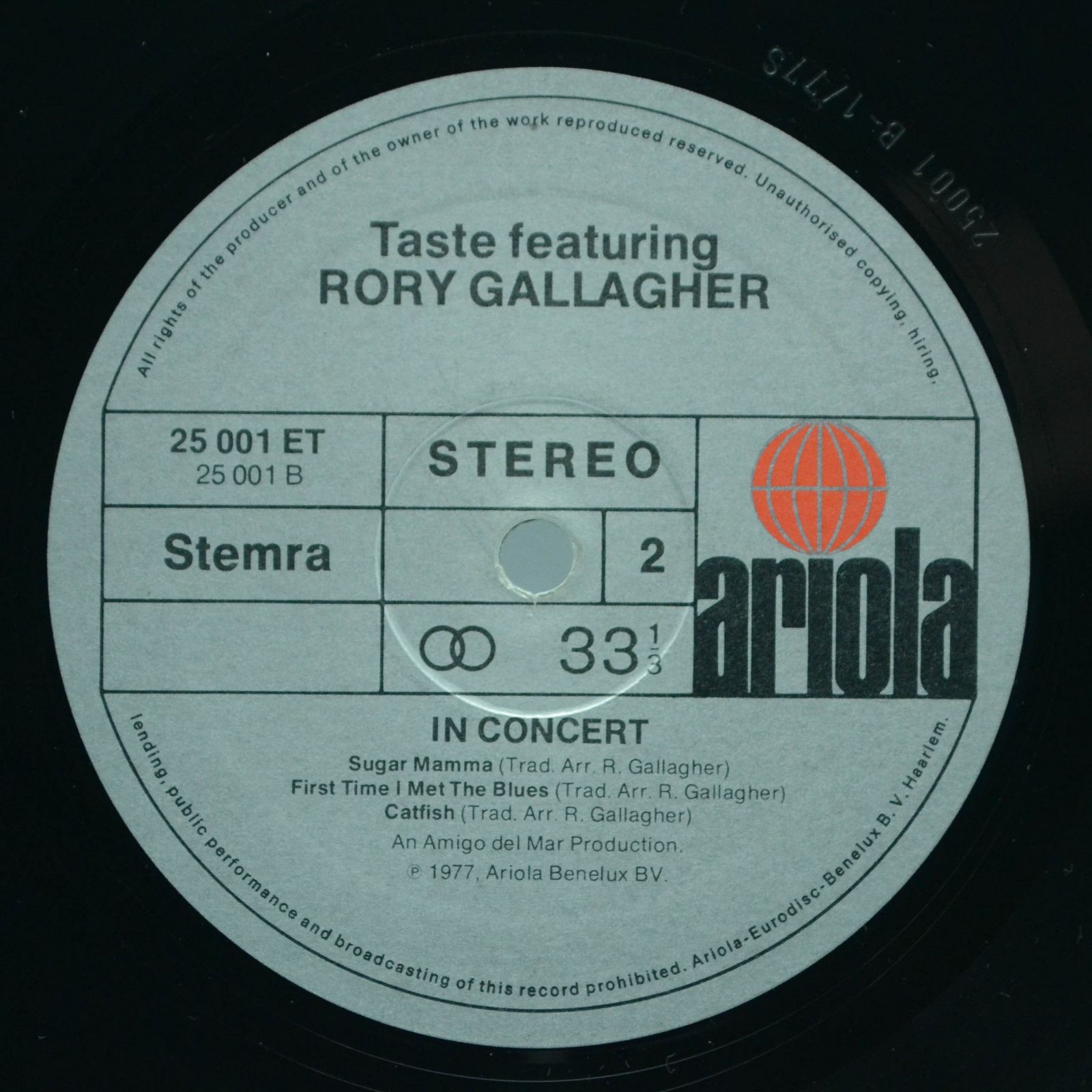 Taste Featuring Rory Gallagher — In Concert, 1977