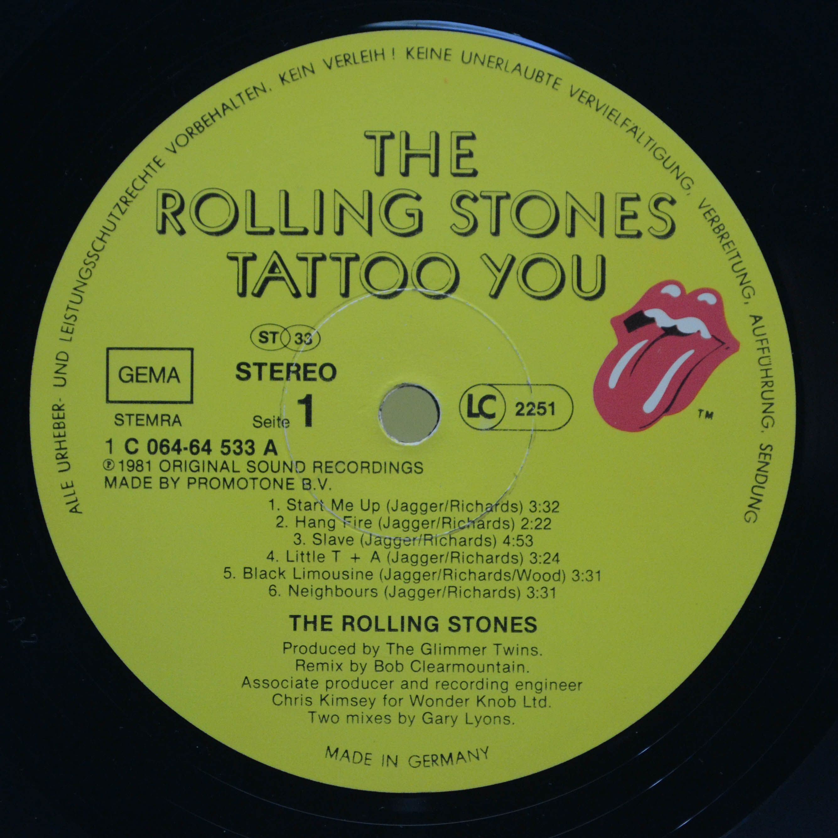 Rolling Stones — Tattoo You, 1981