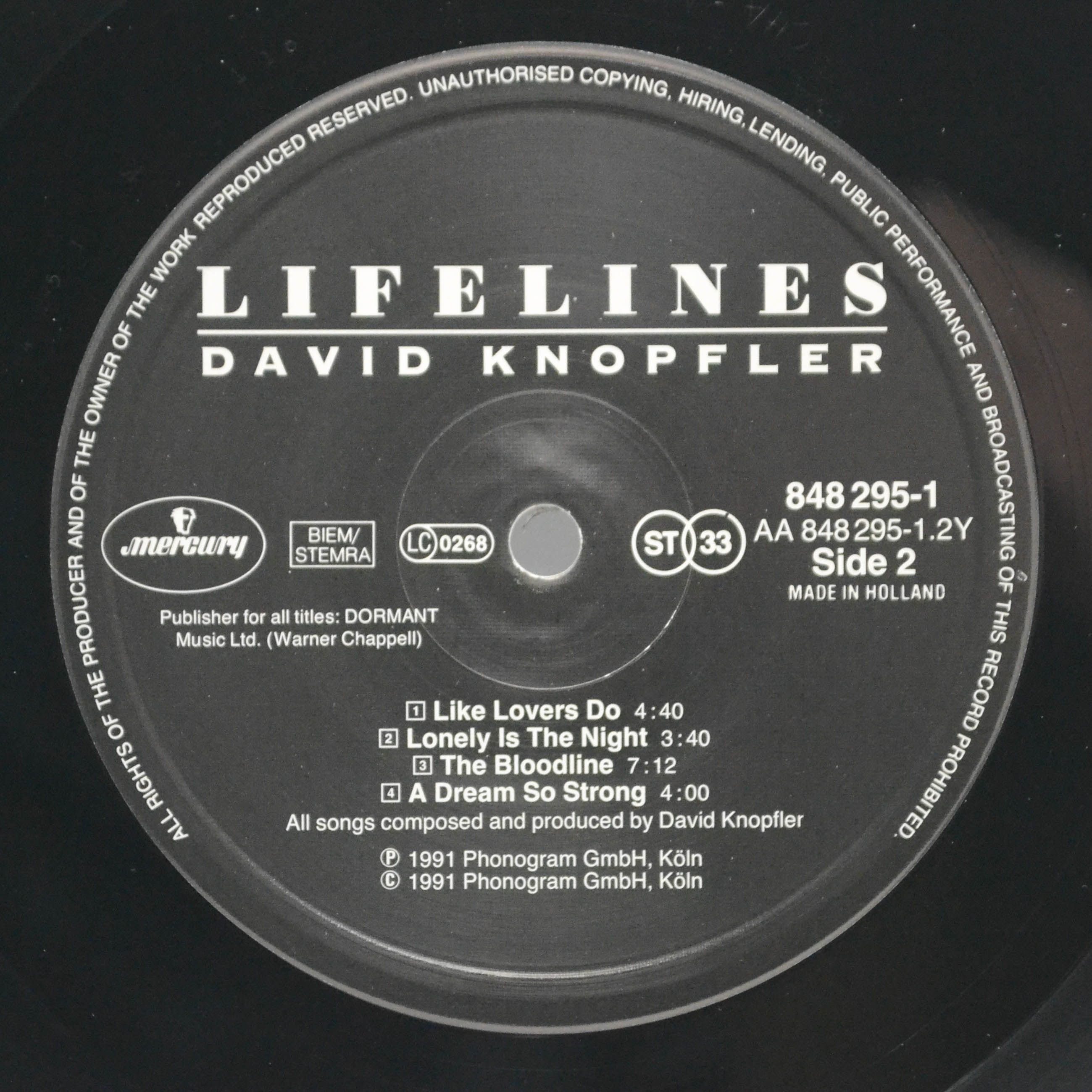 David Knopfler — Lifelines, 1991
