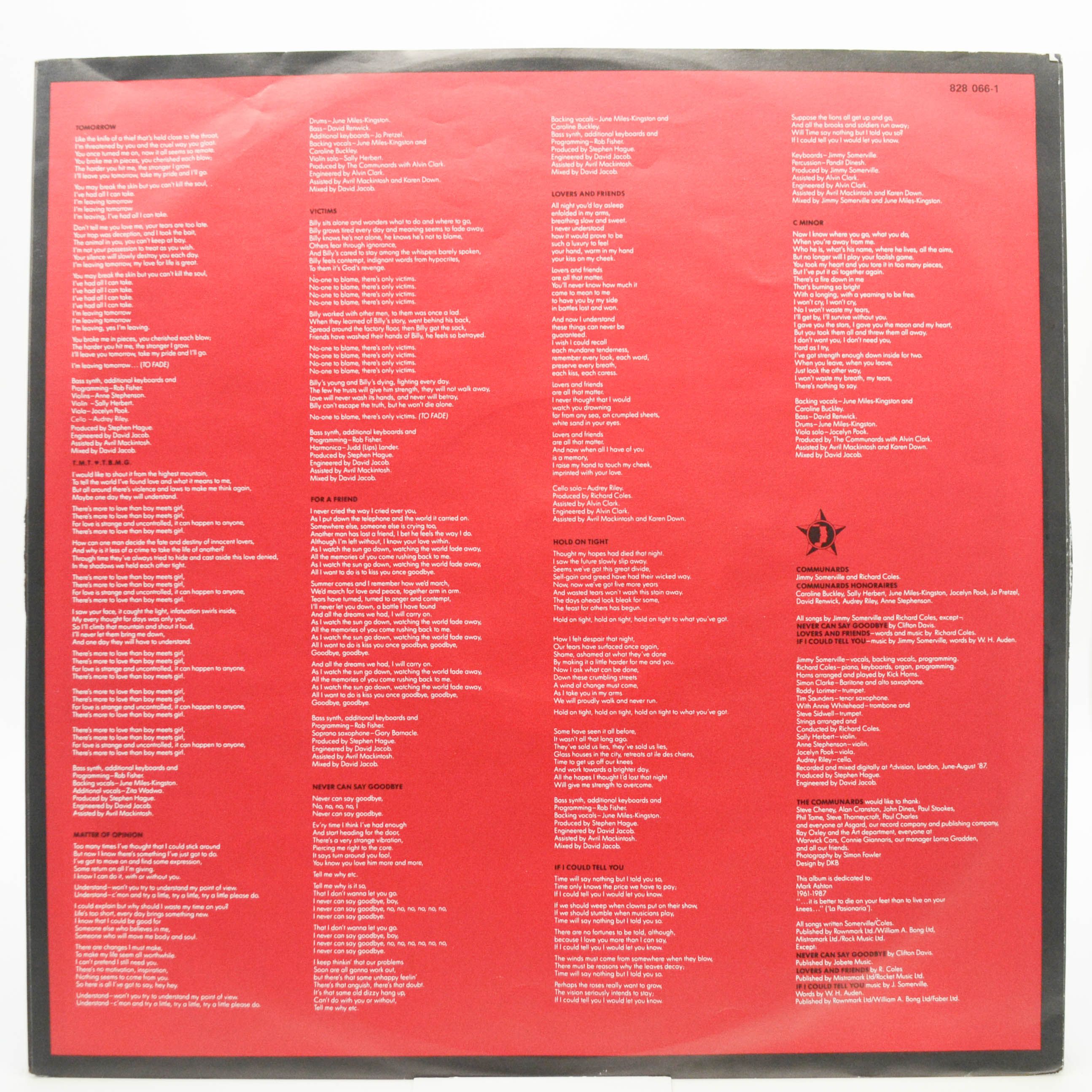 Communards — Red, 1987