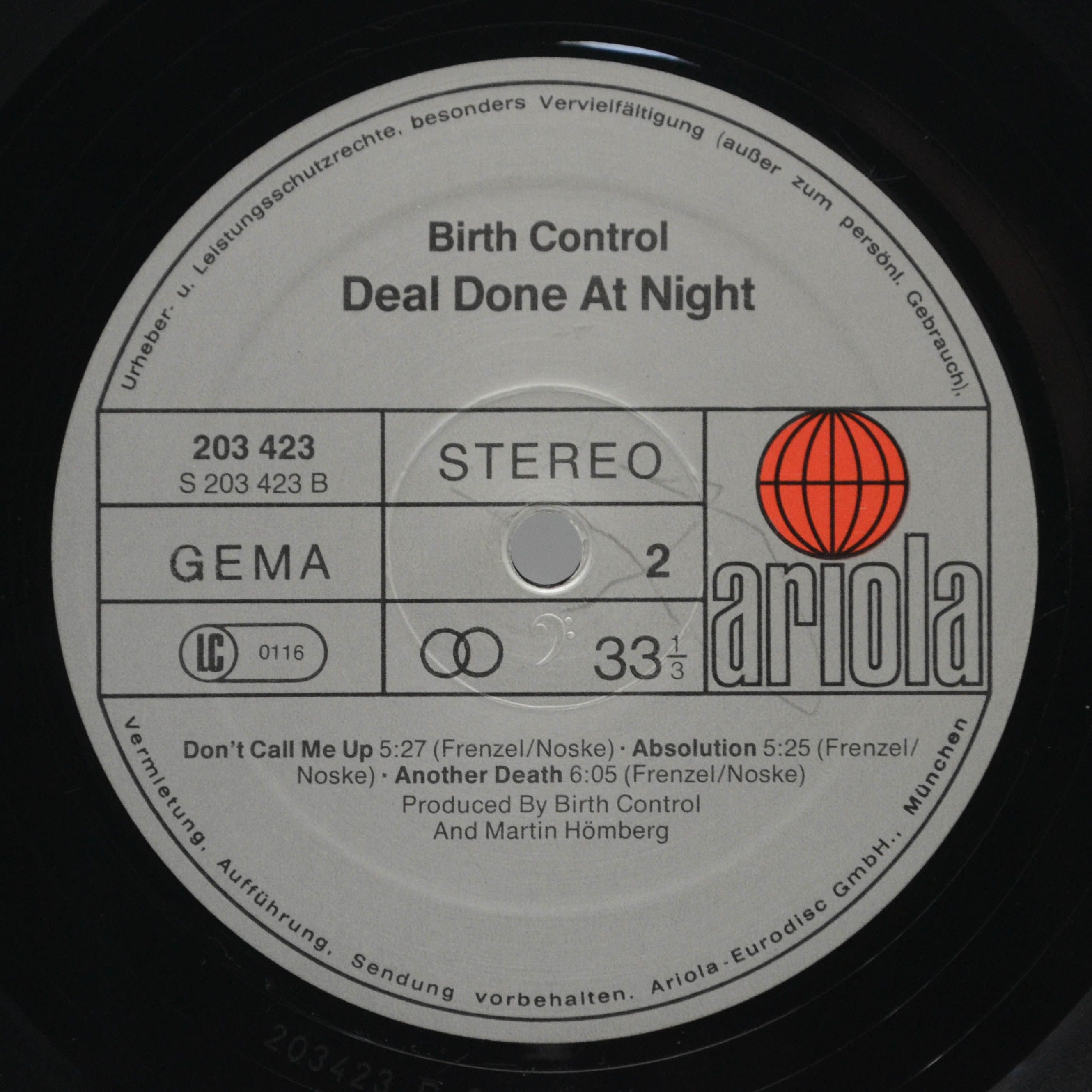 Birth Control — Deal Done At Night, 1981
