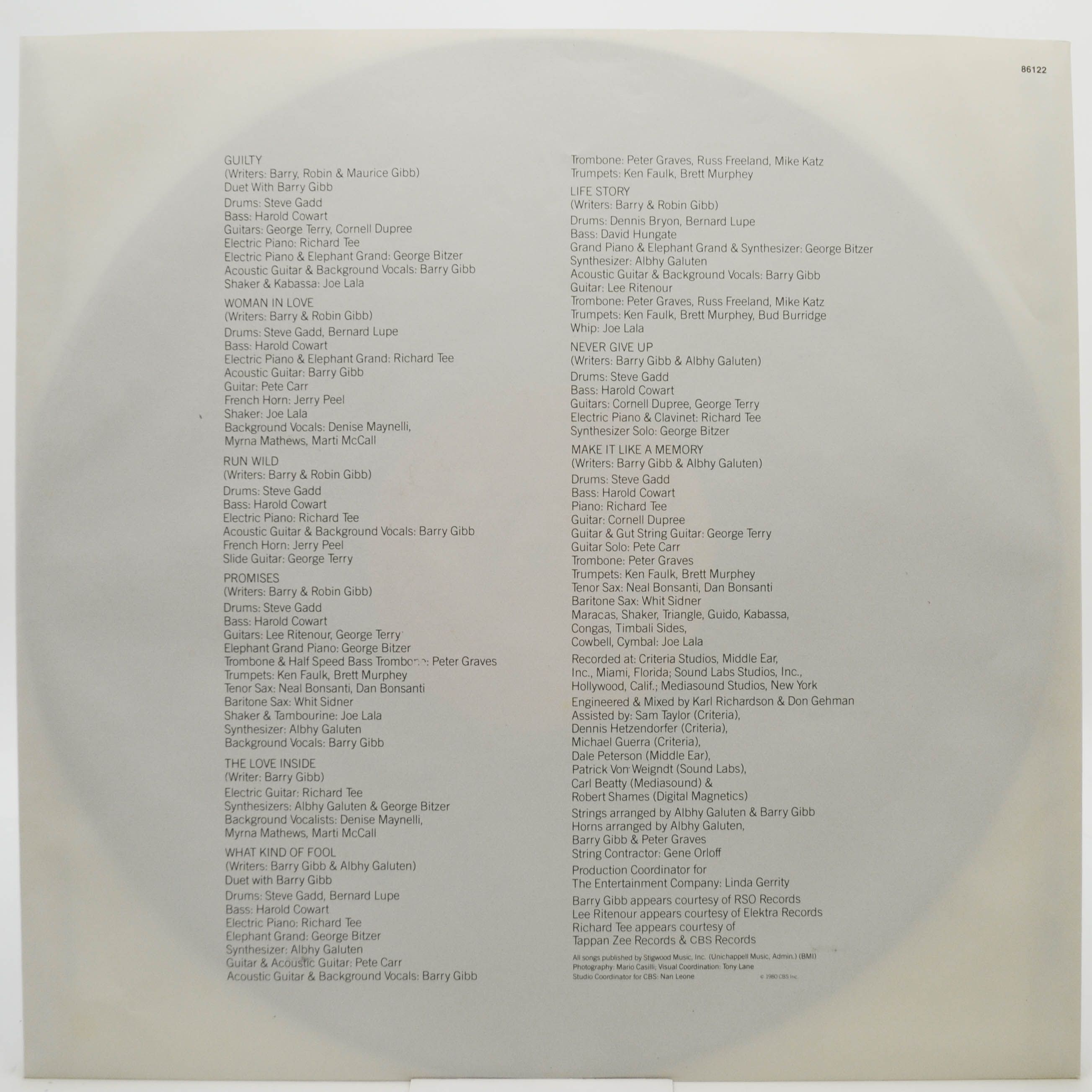 Streisand — Guilty, 1980