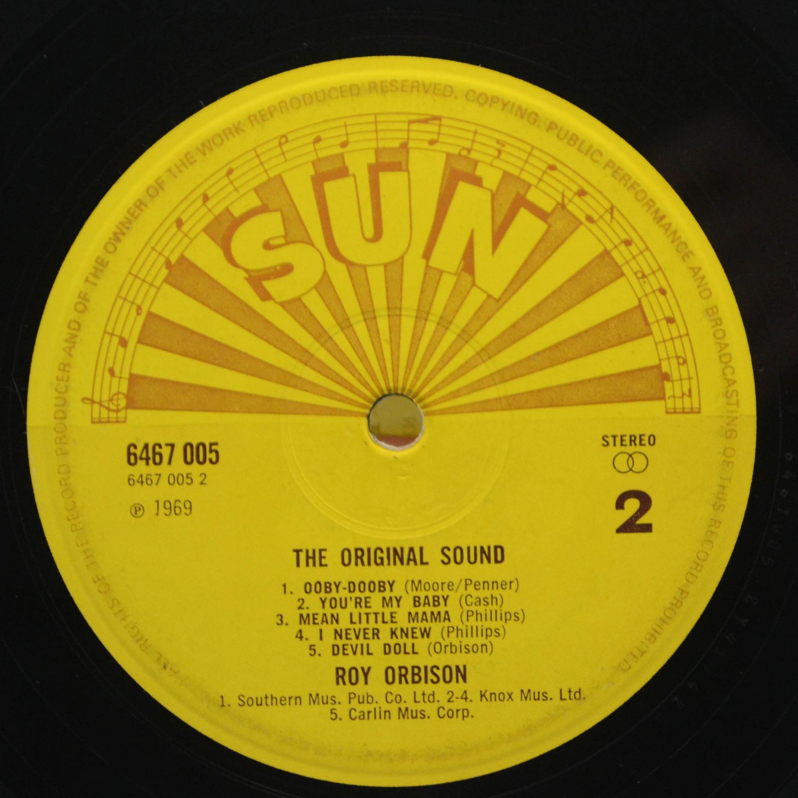 Roy Orbison — The Original Sound, 1972