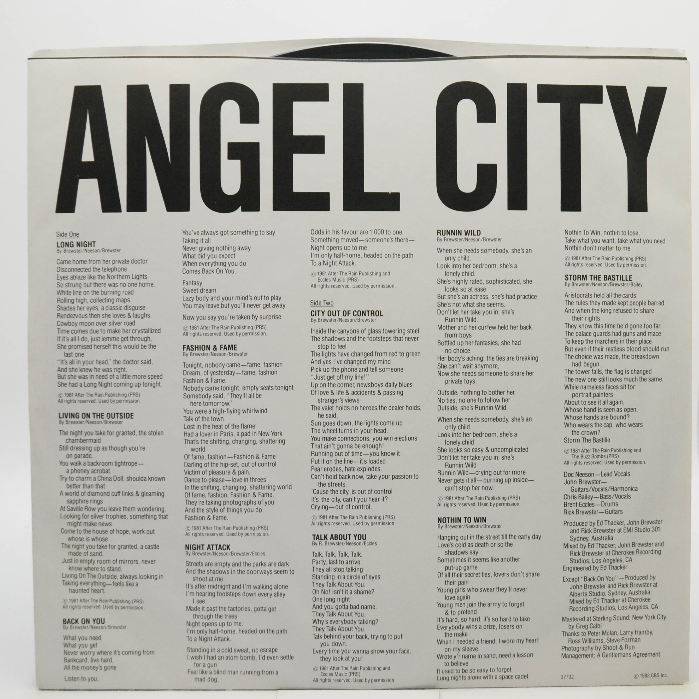 Angel City — Night Attack (USA), 1982