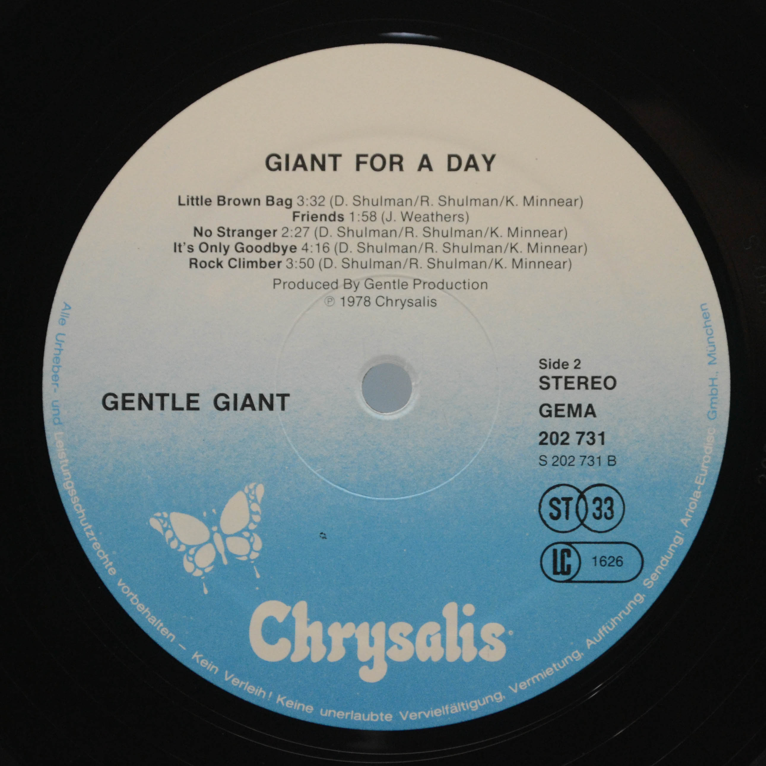 Gentle Giant — Giant For A Day, 1978