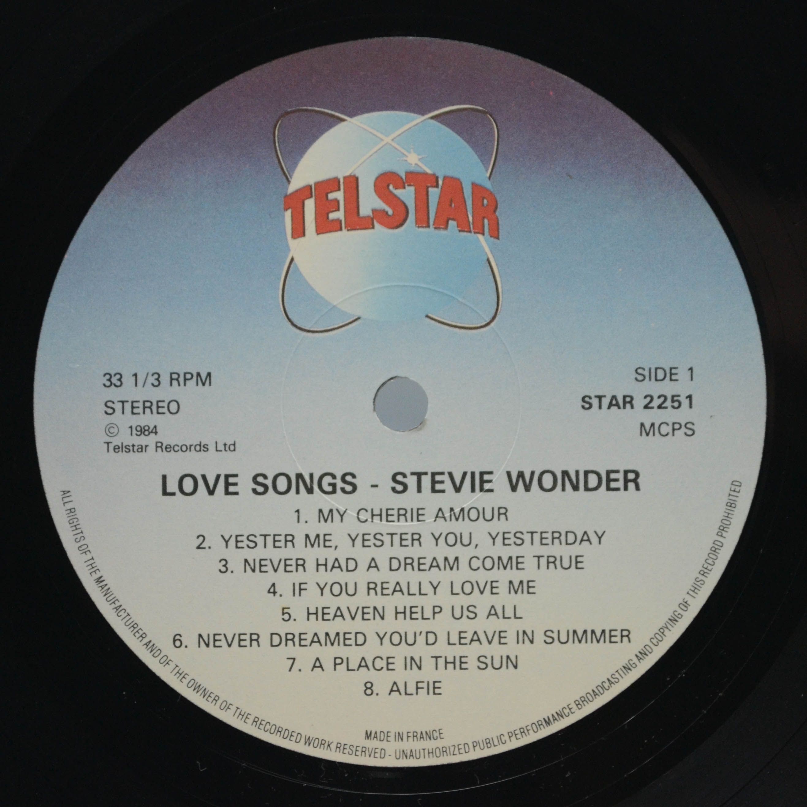Stevie Wonder — Love Songs, 1984